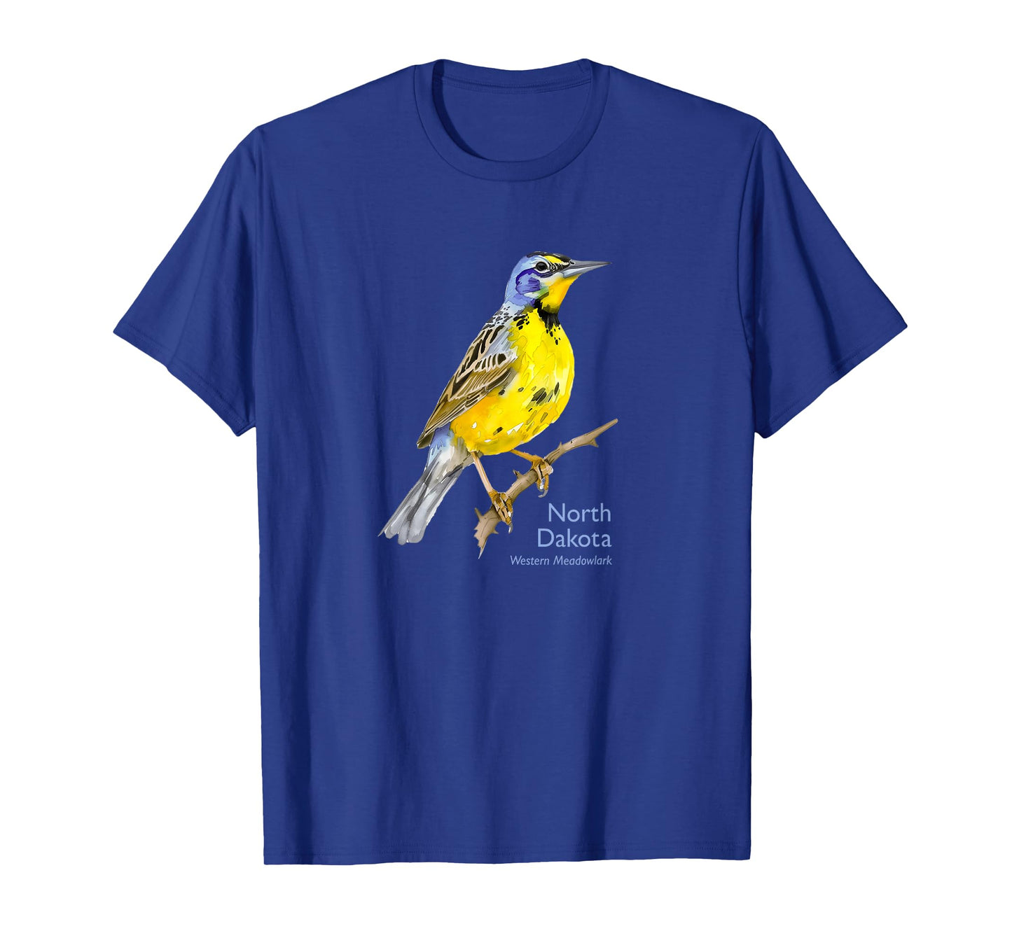North Dakota Western Meadowlark Bird Birder Souvenir T-Shirt