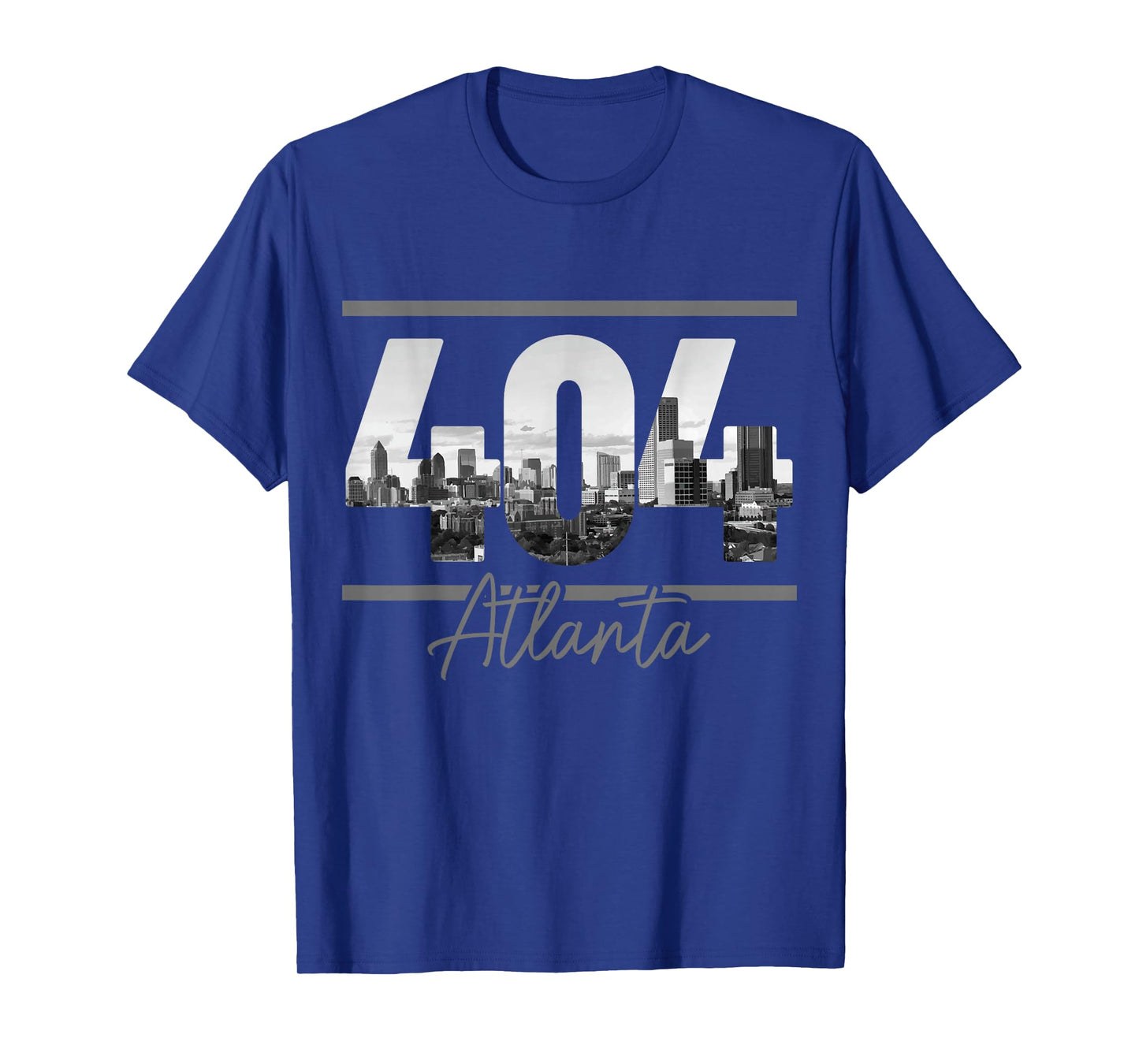 Atlanta 404 Area Code Skyline ATL Georgia Vintage T-Shirt
