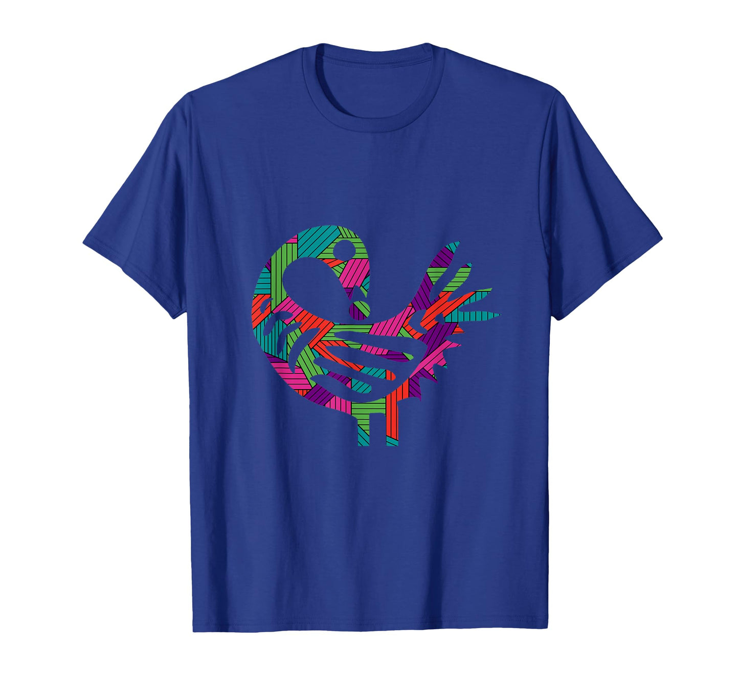 Sankofa Bird Afrocentric Adinkra Symbol Unique Pattern T-Shirt