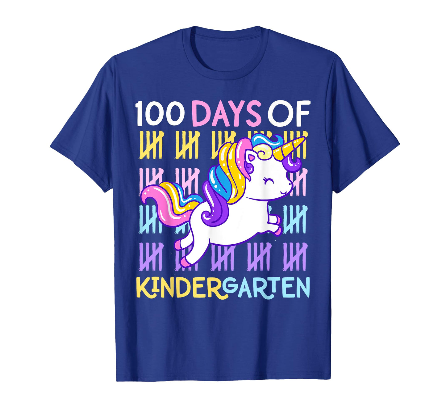 100 Days of Kindergarten Unicorn Girls 100 Days of School T-Shirt