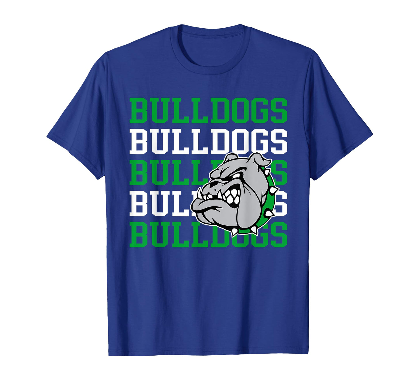 Green Bulldogs School Spirit Mascot Teacher Back to School T-Shirt