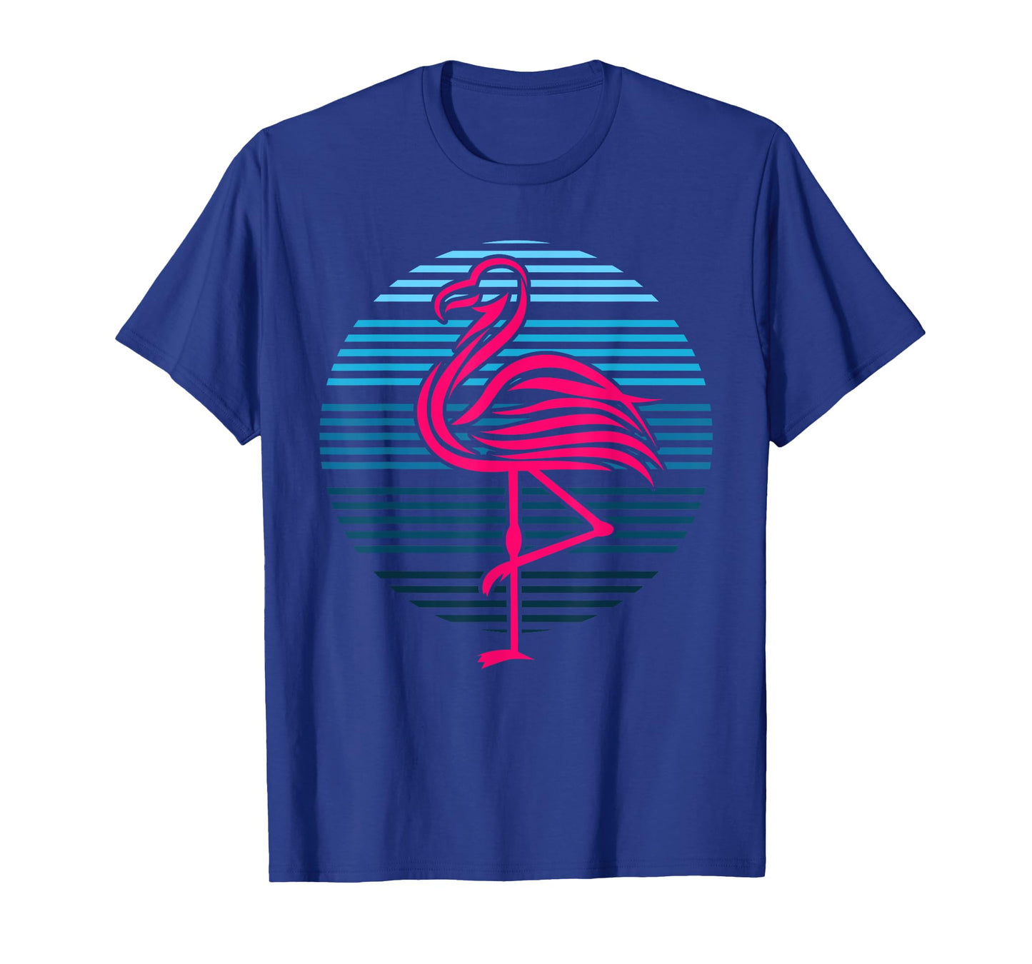 Flamingo Bird 80s Party Birthday Gift T-Shirt