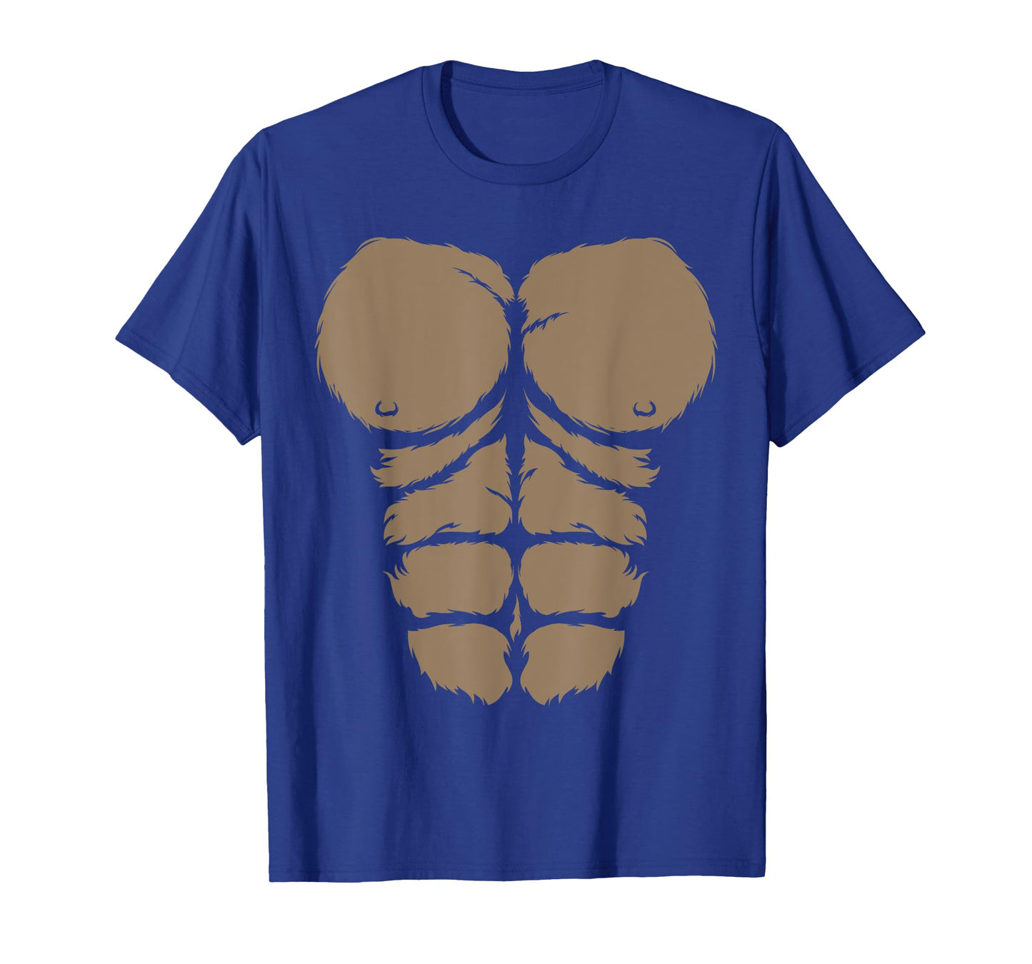 Halloween Gorilla Chest Costume Cute Monkey Muscles Abs T-Shirt