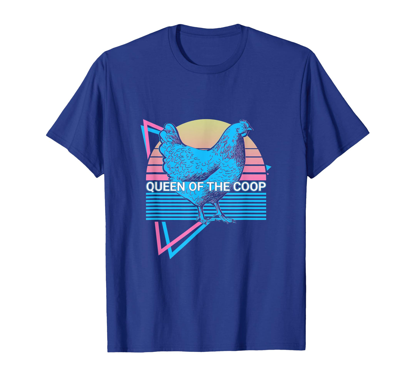 Funny Chicken Retro Queen Of The Coop T-Shirt