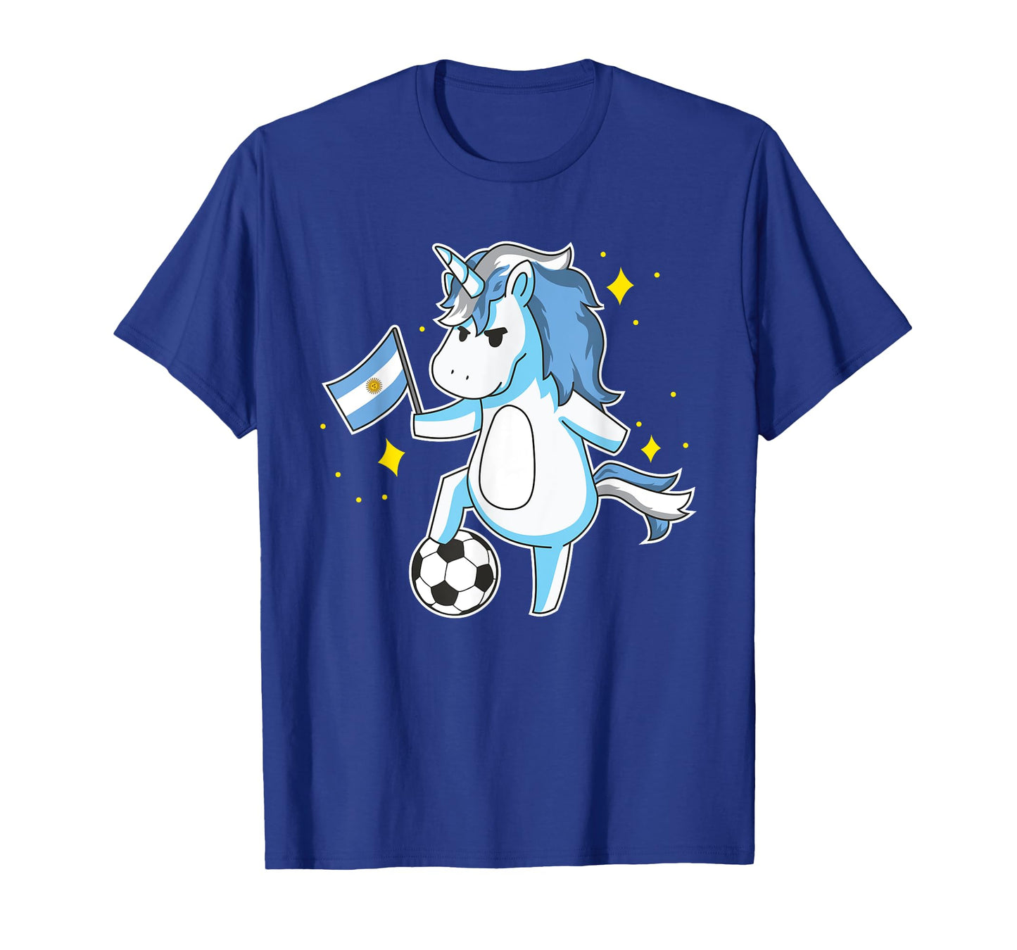 Soccer Unicorn Argentina Jersey Design Argentinian Football T-Shirt
