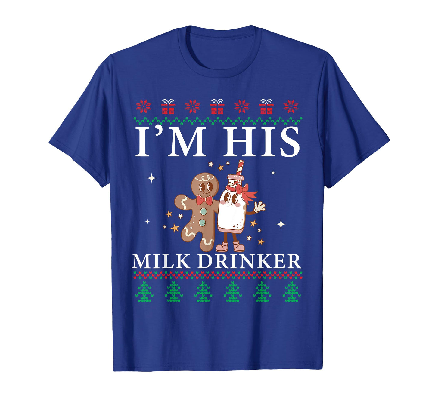Christmas Matching I'm Her Cookie Eater I'm His Milk Drinker T-Shirt