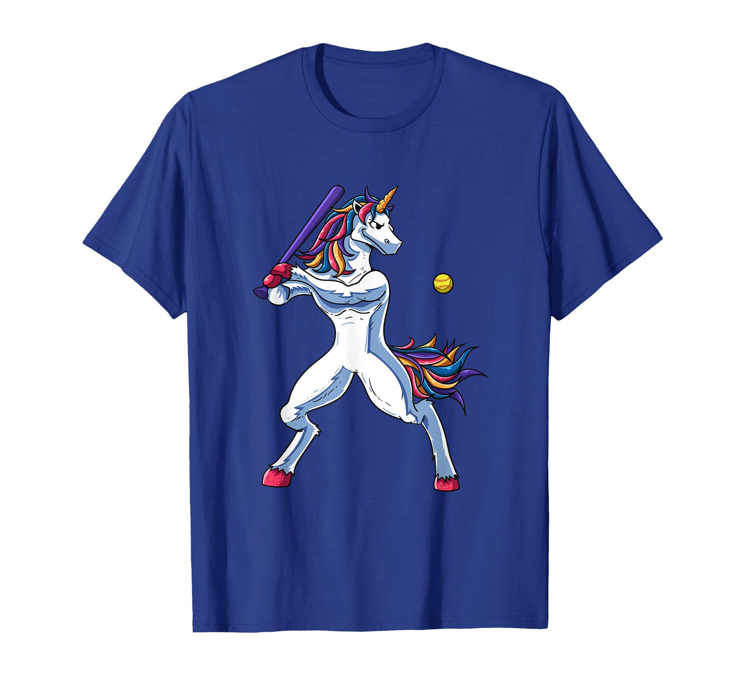 Funny Unicorn Softball Player Baseball Batter Hitter Gifts T-Shirt
