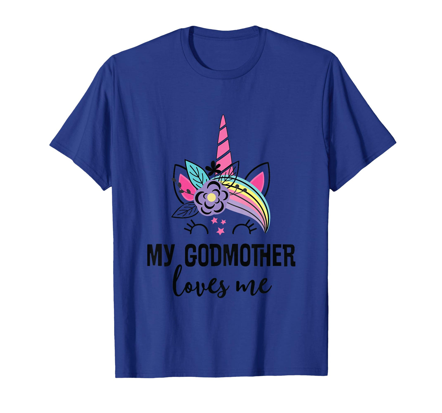 Kids My Godmother Loves Me Goddaughter Unicorn T-Shirt