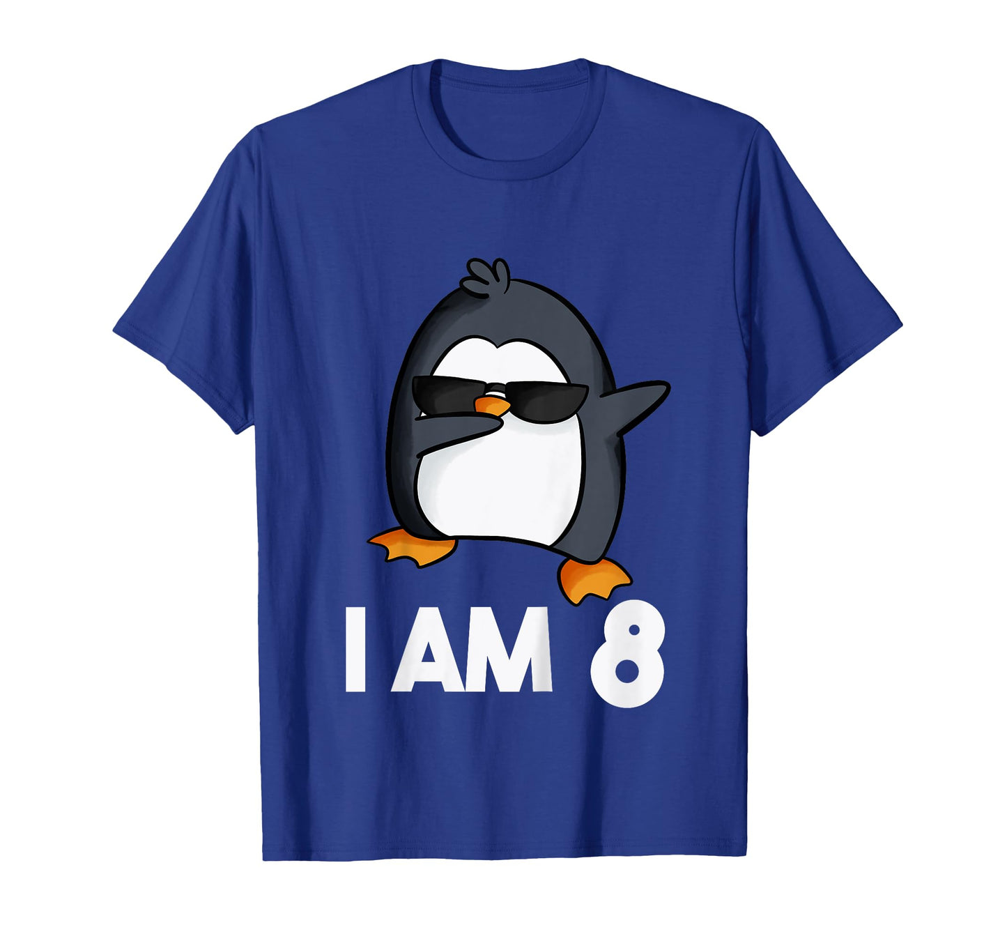 Penguin Birthday Shirt 8 Years Old Birthday Outfit Kids T-Shirt