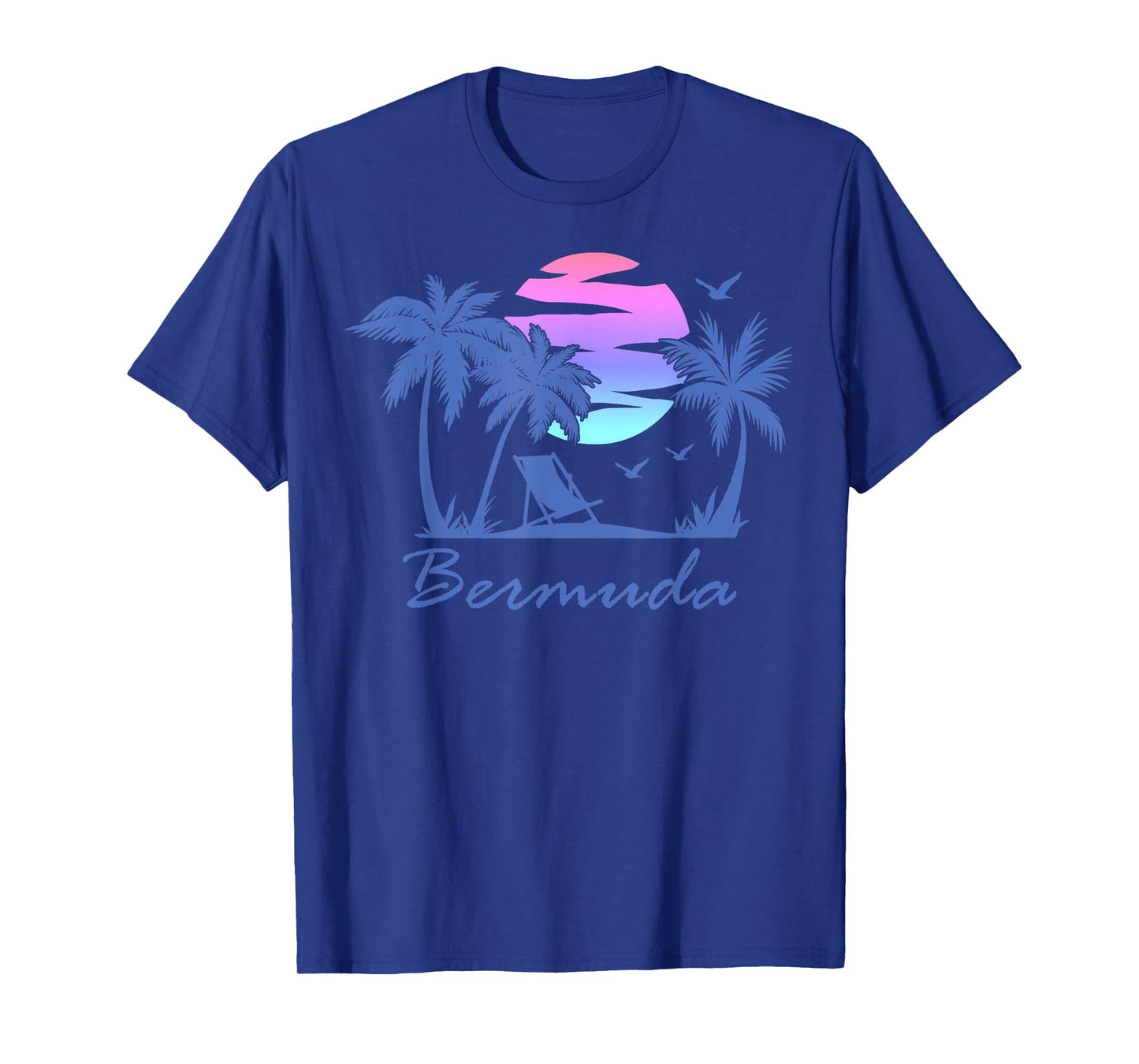 BERMUDA Beach Vacation Trip Retro Vintage Sunset Graphic Men Women Kids T-Shirt