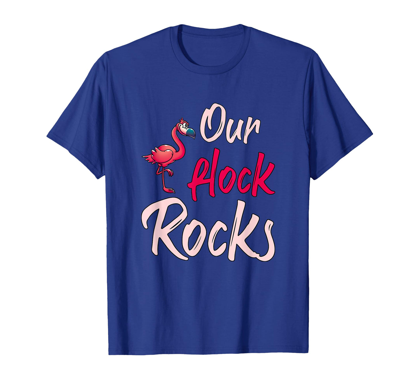 Our Flock Rocks Flamingo T-Shirt
