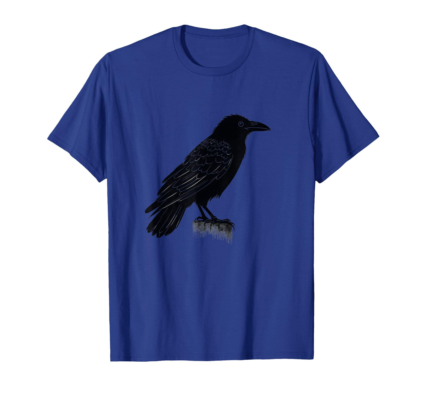 Vintage Crow Black Illustration Raven T-Shirt
