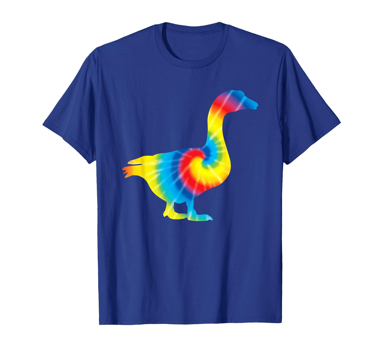 Tie Dye Goose Rainbow Print Waterfowl Hippie Peace Gift T-Shirt