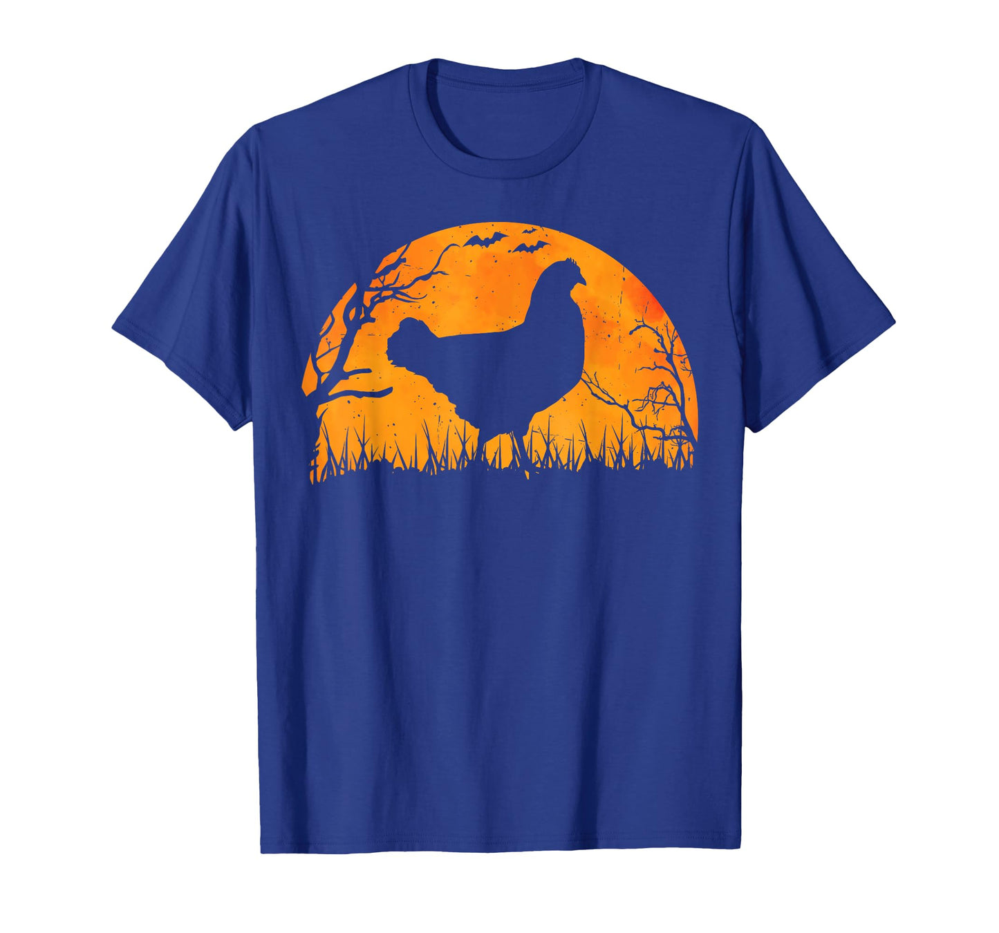 Funny Chicken Halloween Moon Silhouette Spooky Chicken Lover T-Shirt
