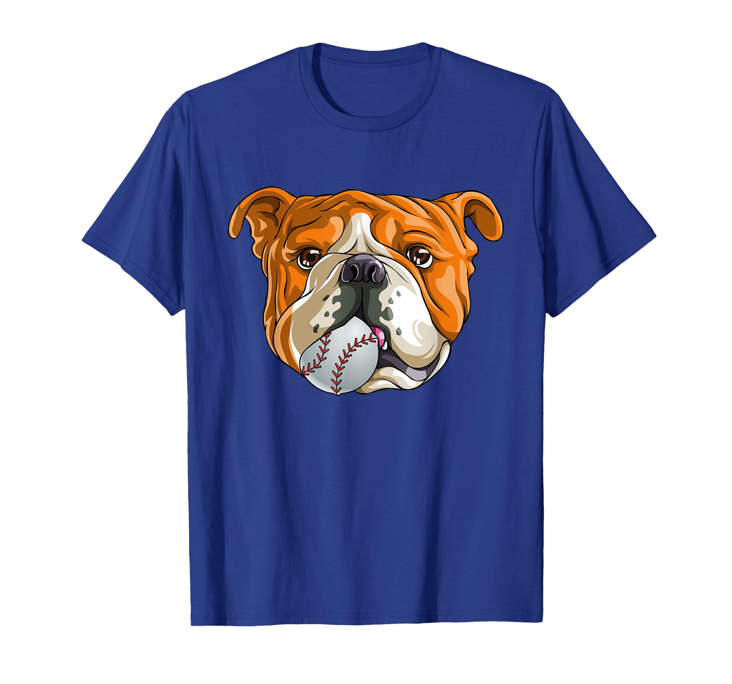 English Bulldog Baseball T Shirt Dog Funny Cute Lover T-Shirt