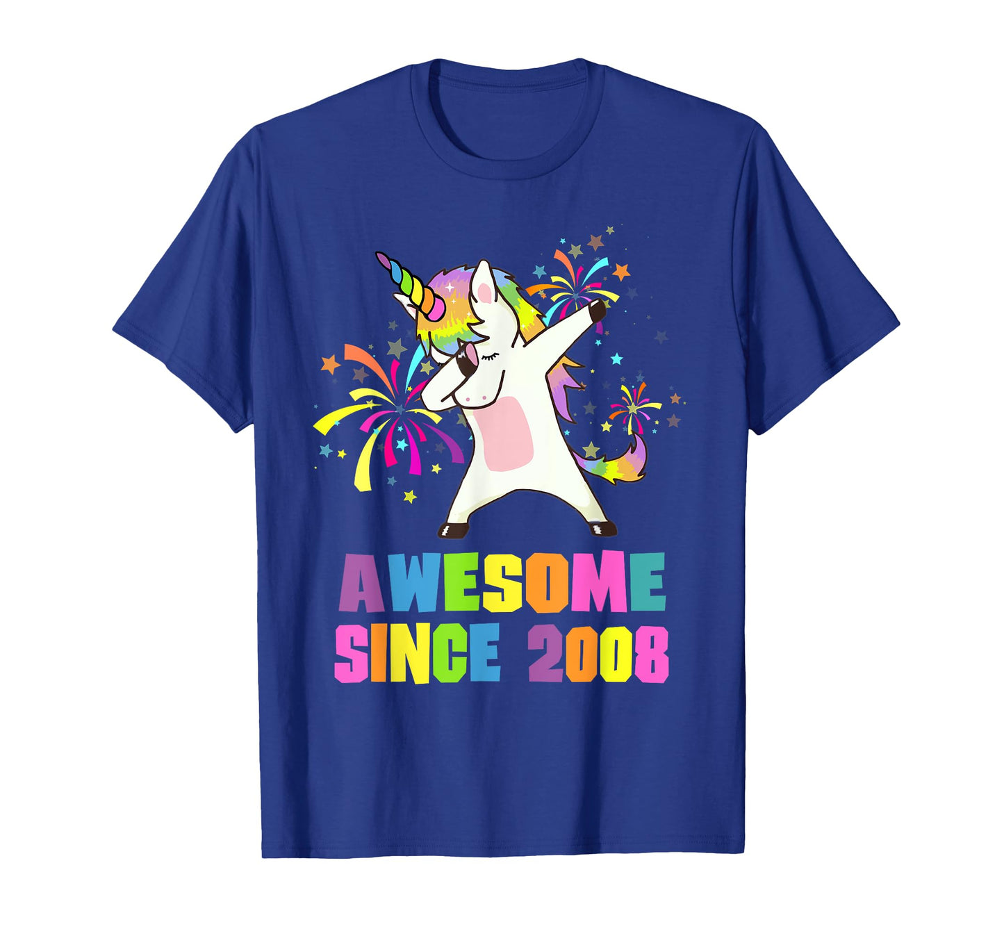 Awesome Since 2008 Unicorn 17 Years Old 17th Birthday T-Shirt