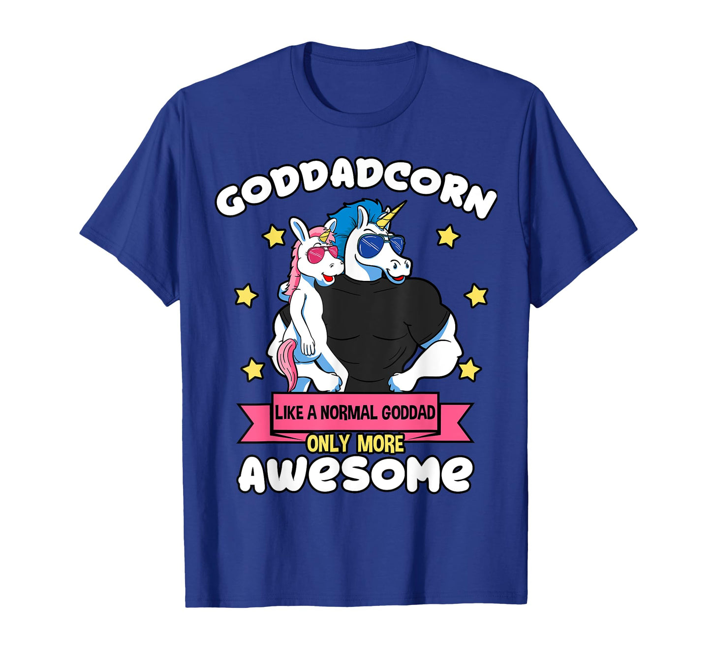 Goddadcorn 1 Kid Father's Day Goddad Unicorn Goddaughter T-Shirt