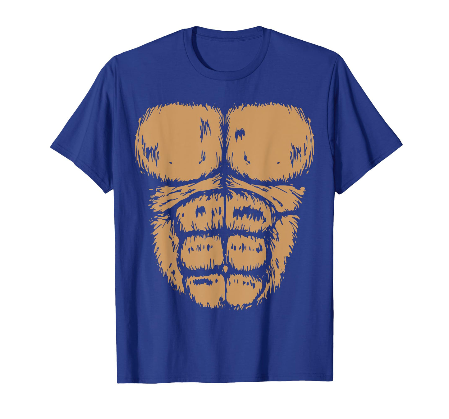 Gorilla Monkey Belly Chest Costume DIY Halloween T-Shirt