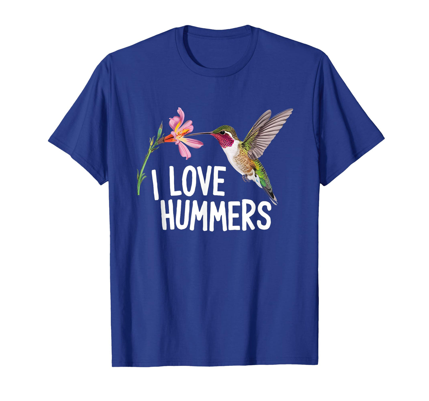 Cool I Love Hummers bird cute Colibri Flower Tropical Summer T-Shirt for Men Women Kids