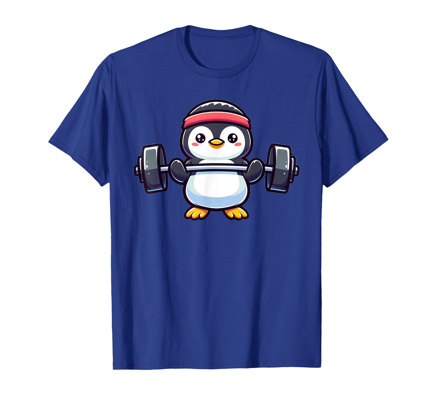 Penguin Powerlifting Weightlifting Gym Workout T-Shirt