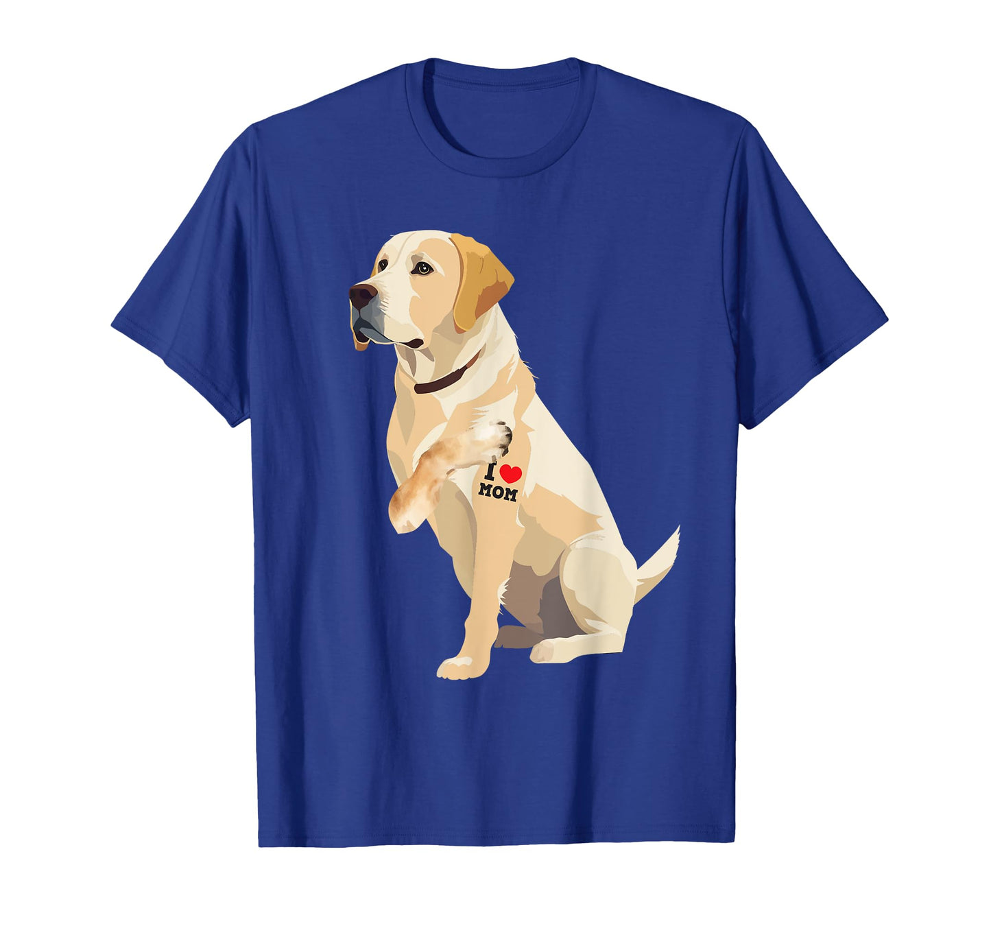 I Love Mom - Tattooed Labrador Dog Owner Animal Pet Trainer T-Shirt for Men Women Girls Kids