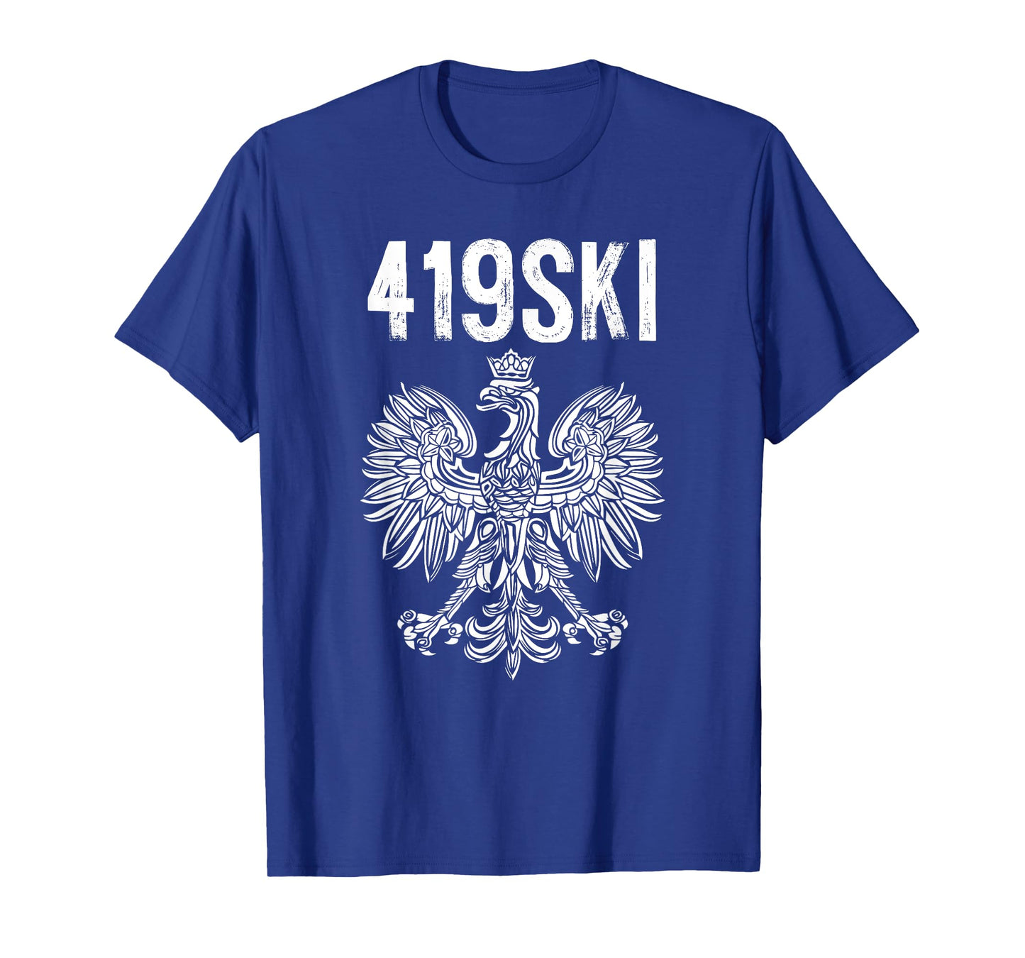 Toledo Ohio Polish American Eagle Flag Pride 419 Area Code T-Shirt