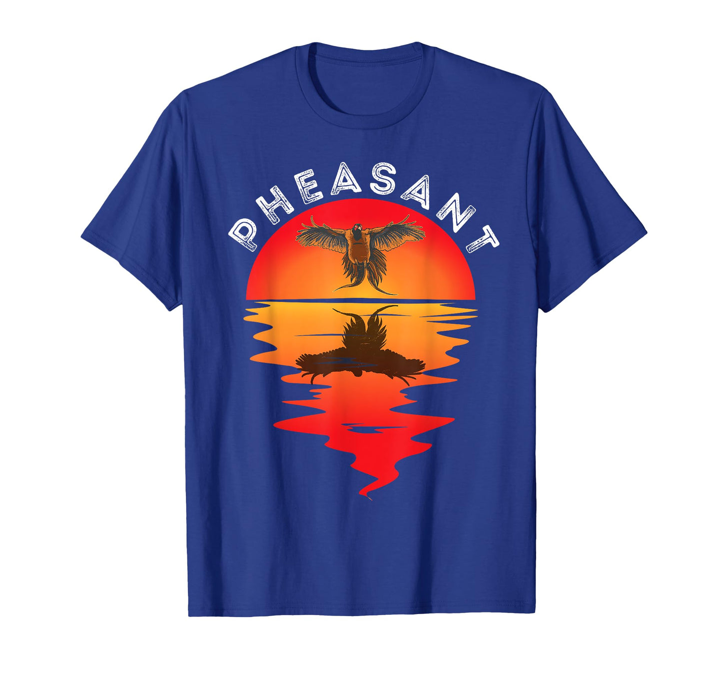 Pheasant Hunting Vintage Sunset Pheasant Hunting Bird Lover T-Shirt