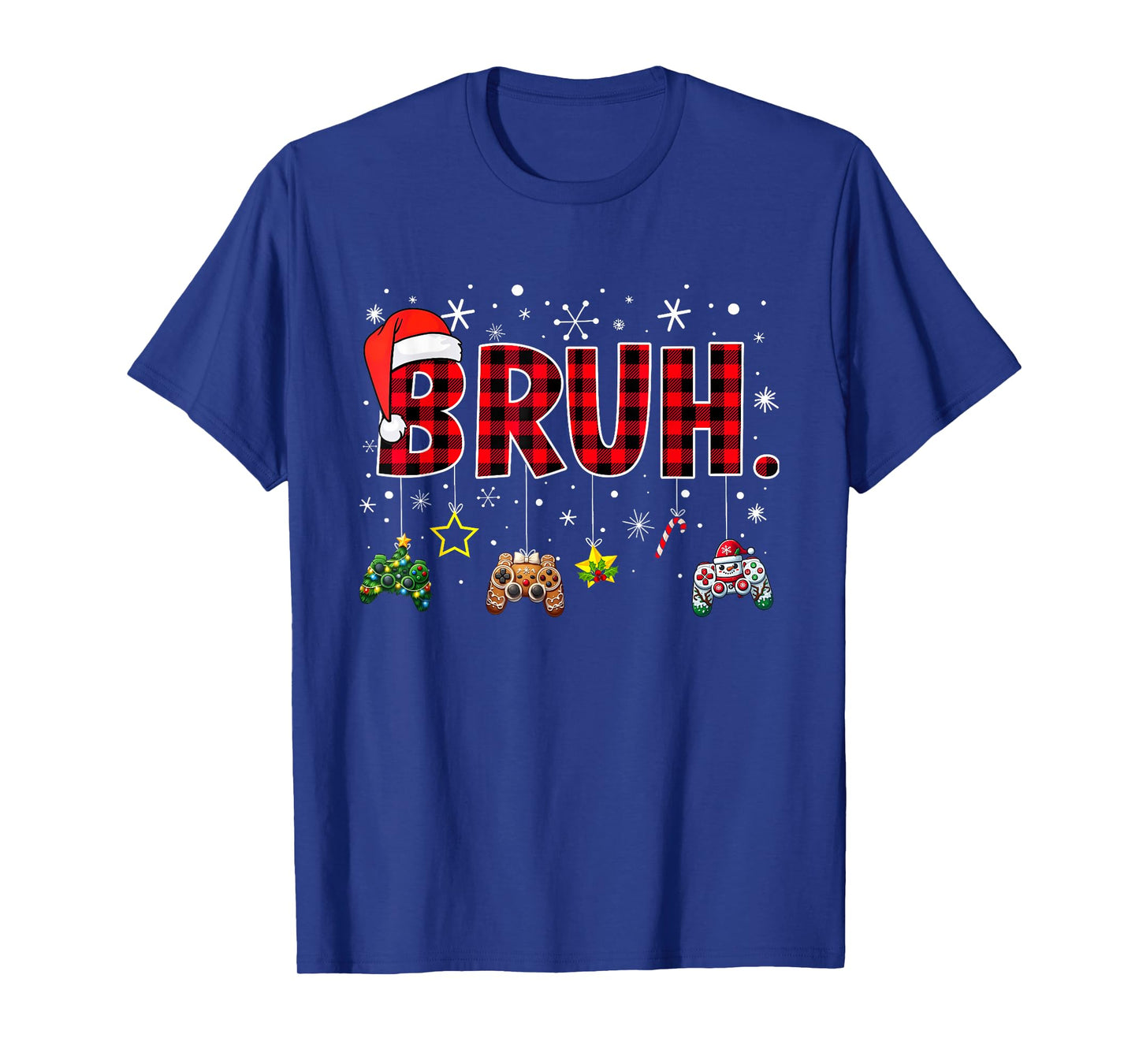Christmas Bruh Gamer Controller Xmas Gaming Boys Kids Youth T-Shirt
