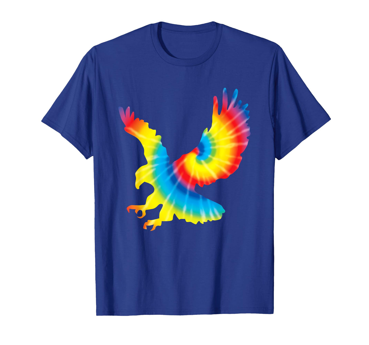 Tie Dye Eagle Rainbow Print Hawk Animal Hippie Peace Gift T-Shirt