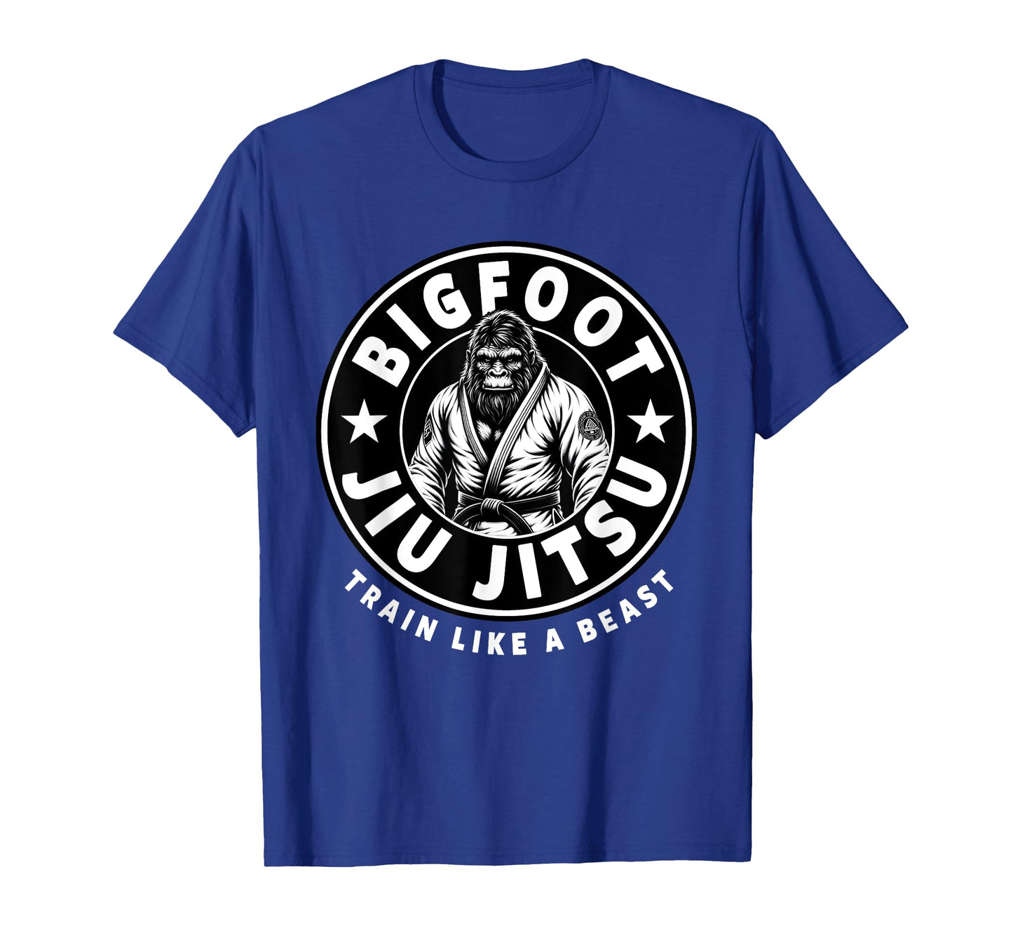 Bigfoot Jiu Jitsu Train Like A Beast Funny Jiu Jitsu T-Shirt