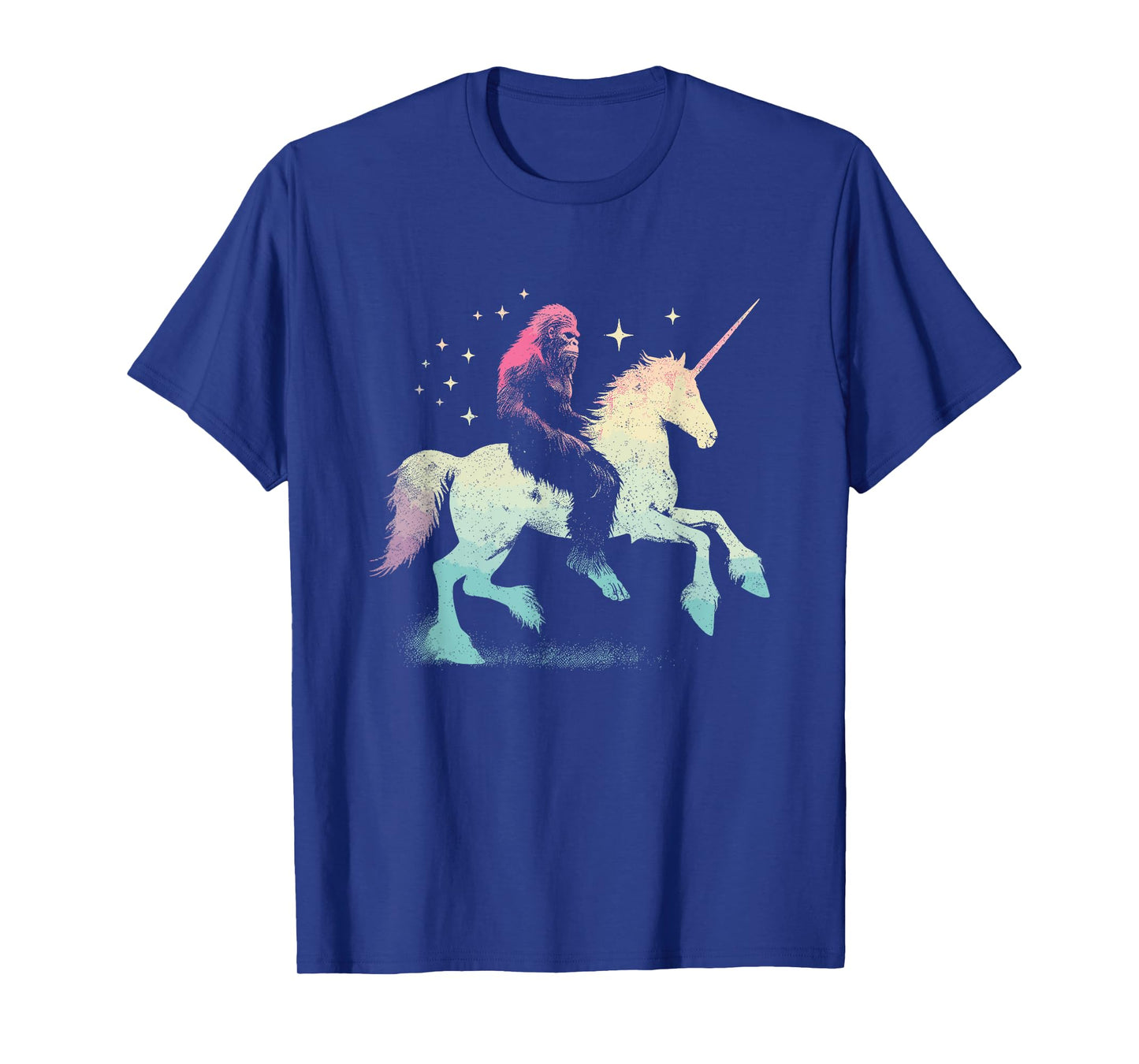 Bigfoot Riding A Unicorn - Funny Graphic Sasquatch Lover T-Shirt