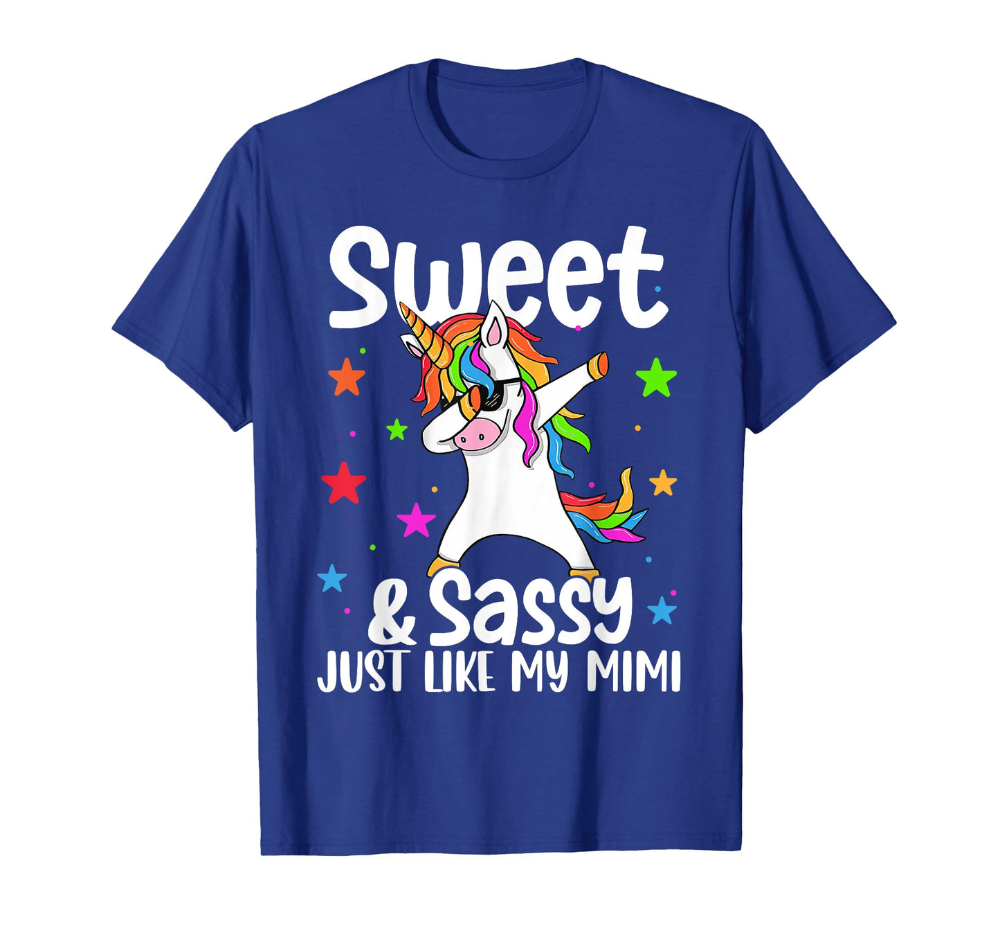 Sassy Like My Mimi Dabbing Unicorn Cute Grandma T-Shirt