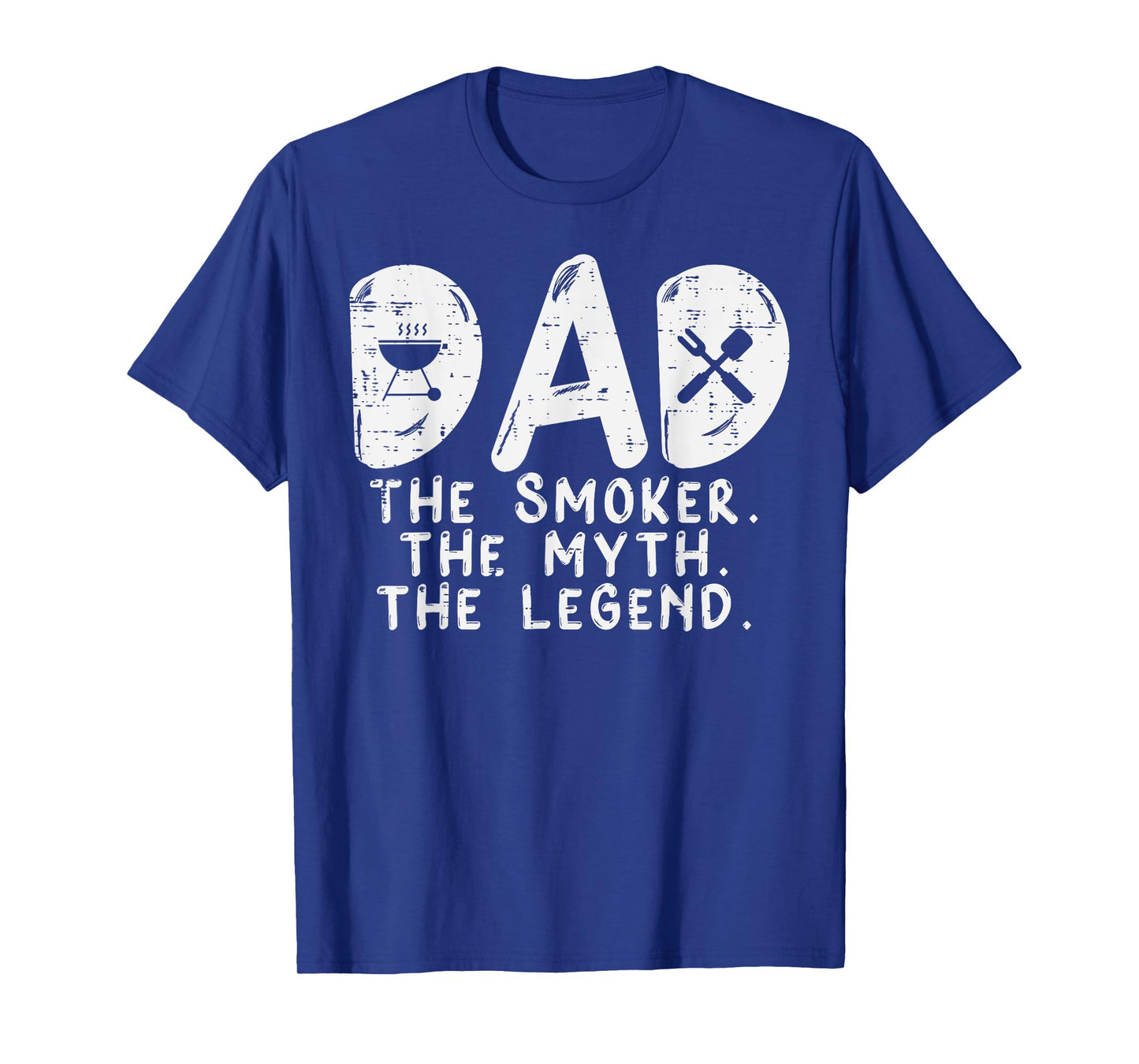 Dad Smoker Myth Legend Bbq Grilling Smoking Father Daddy Men T-Shirt