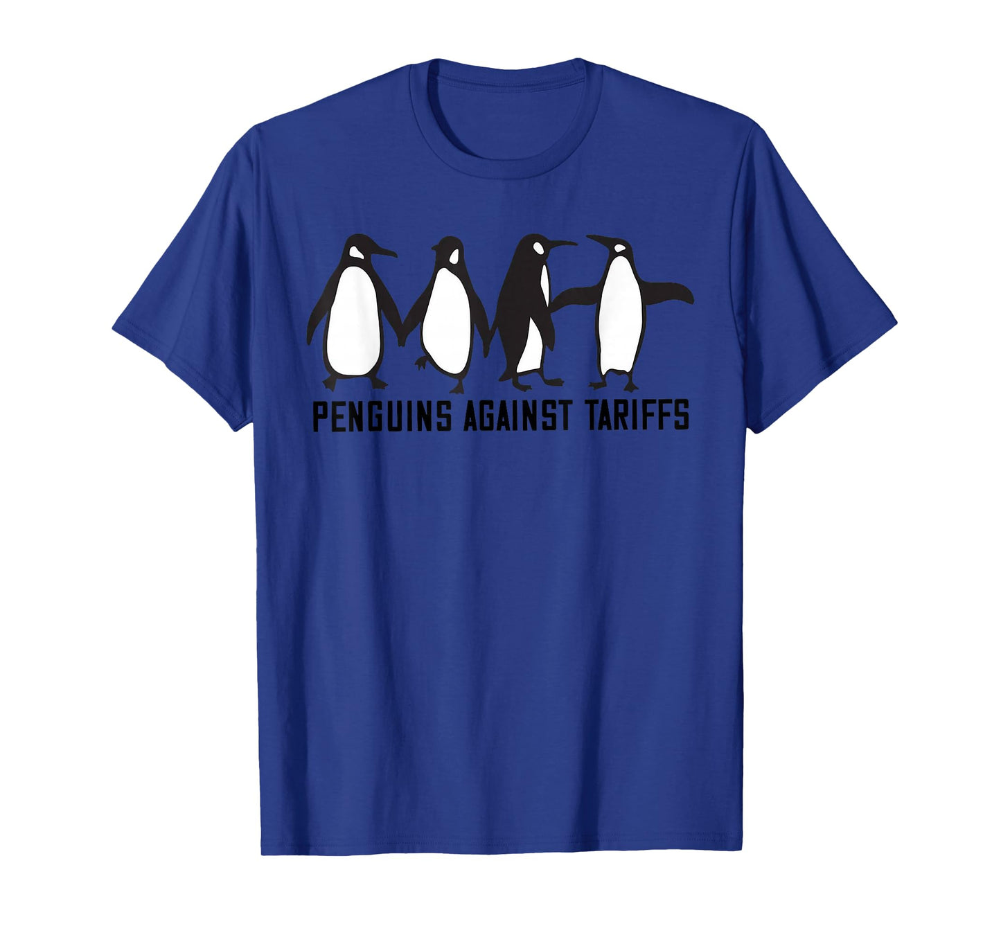 Vintage Penguins Protest Against Funny Penguins Tariffs T-Shirt