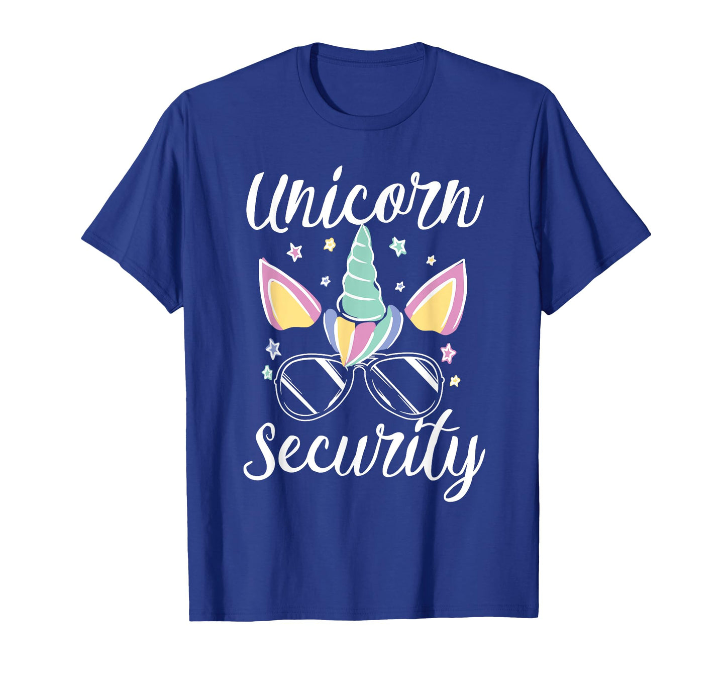 Unicorn Security Halloween Dad Mom Daughers Adult Costume T-Shirt