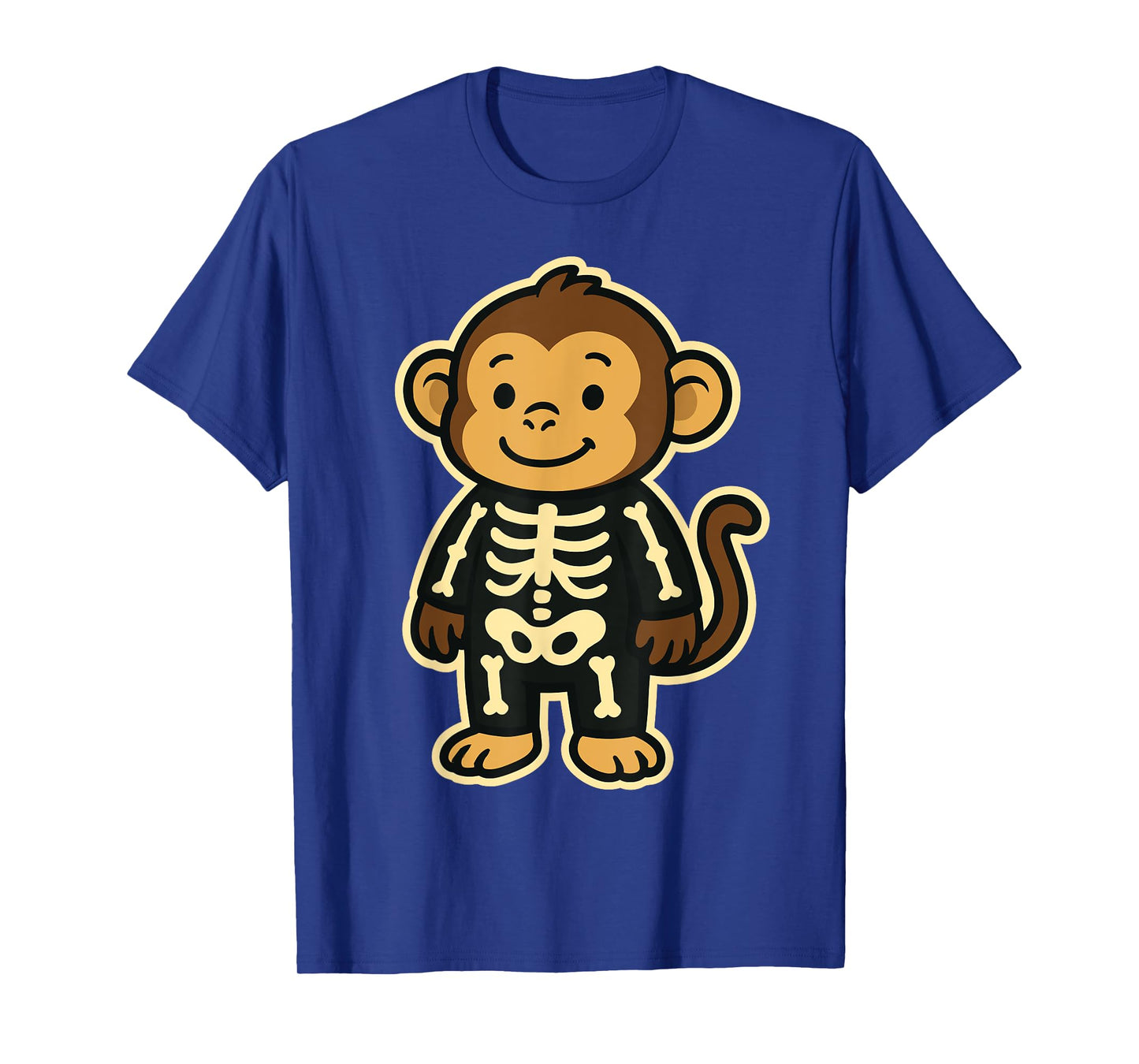 Funny Monkey Skeleton Costume for Kids Boys Girls Halloween T-Shirt