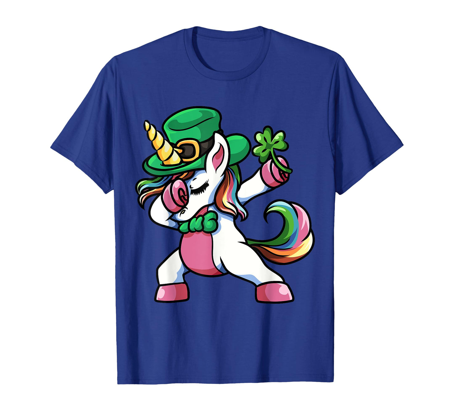 St Patricks Day Dabbing Unicorn Lepricorn Shirt Irish Girls. T-Shirt