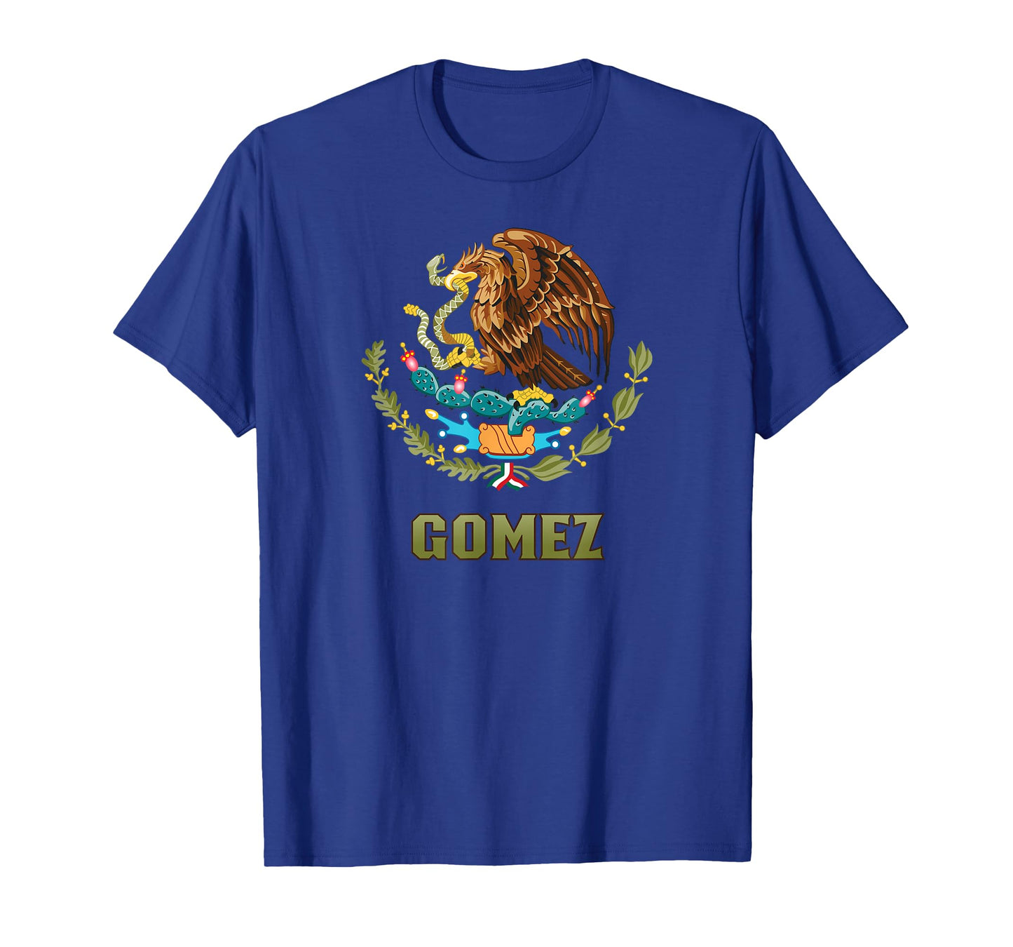 Gomez Nombre Last Name Mexican Flag Mexico Emblem T-Shirt