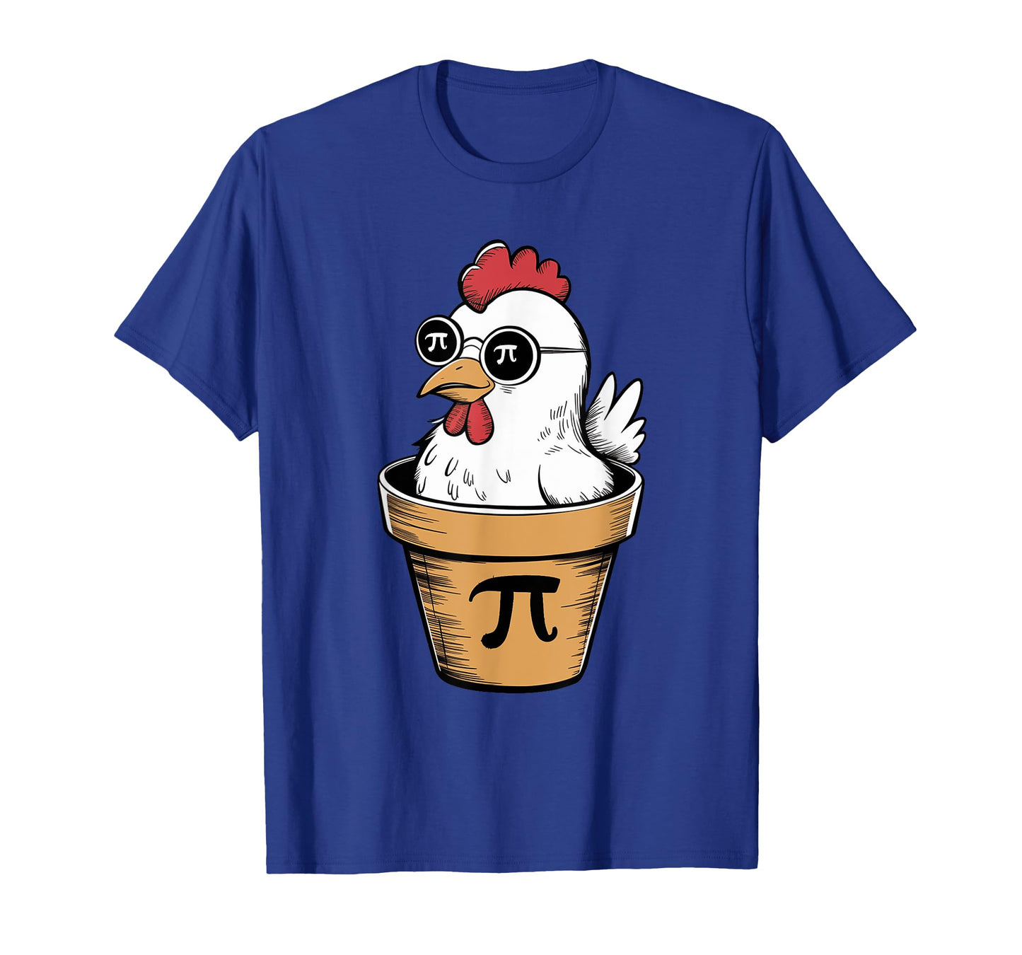 Funny Chicken Pot Pi 3.14 Math Science Pi Symbol Teacher Kid T-Shirt