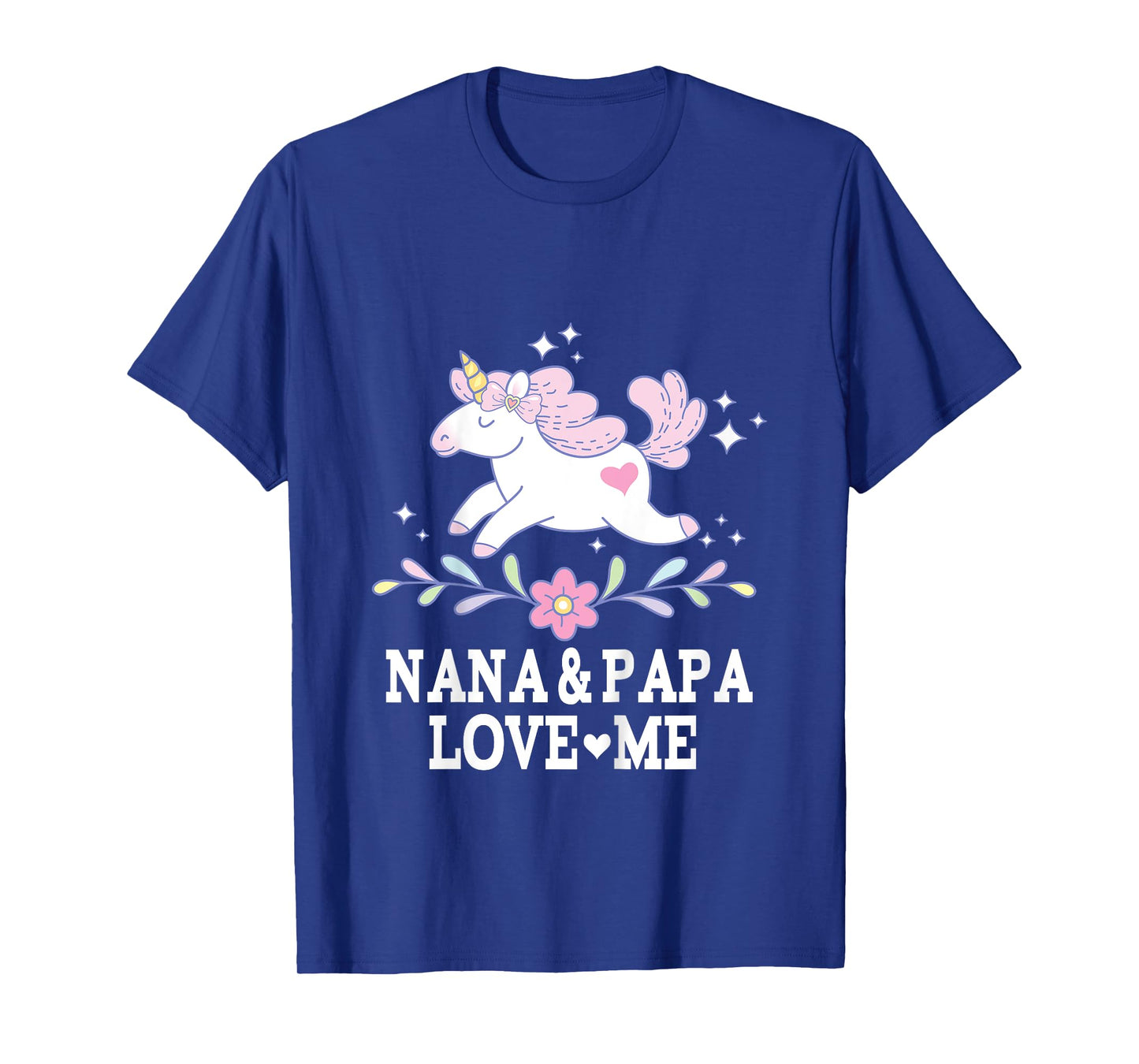 Nana and Papa Love Me Granddaughter Unicorn T-Shirt