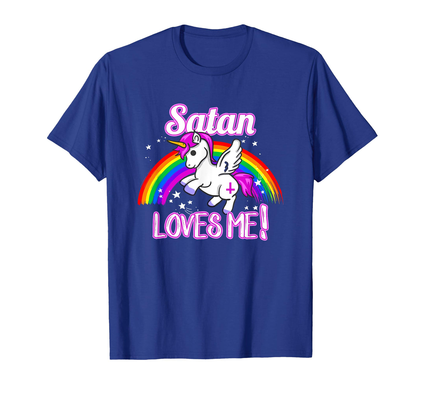 Satan Loves Me | Unicorn Religion Non-Believer God T-Shirt