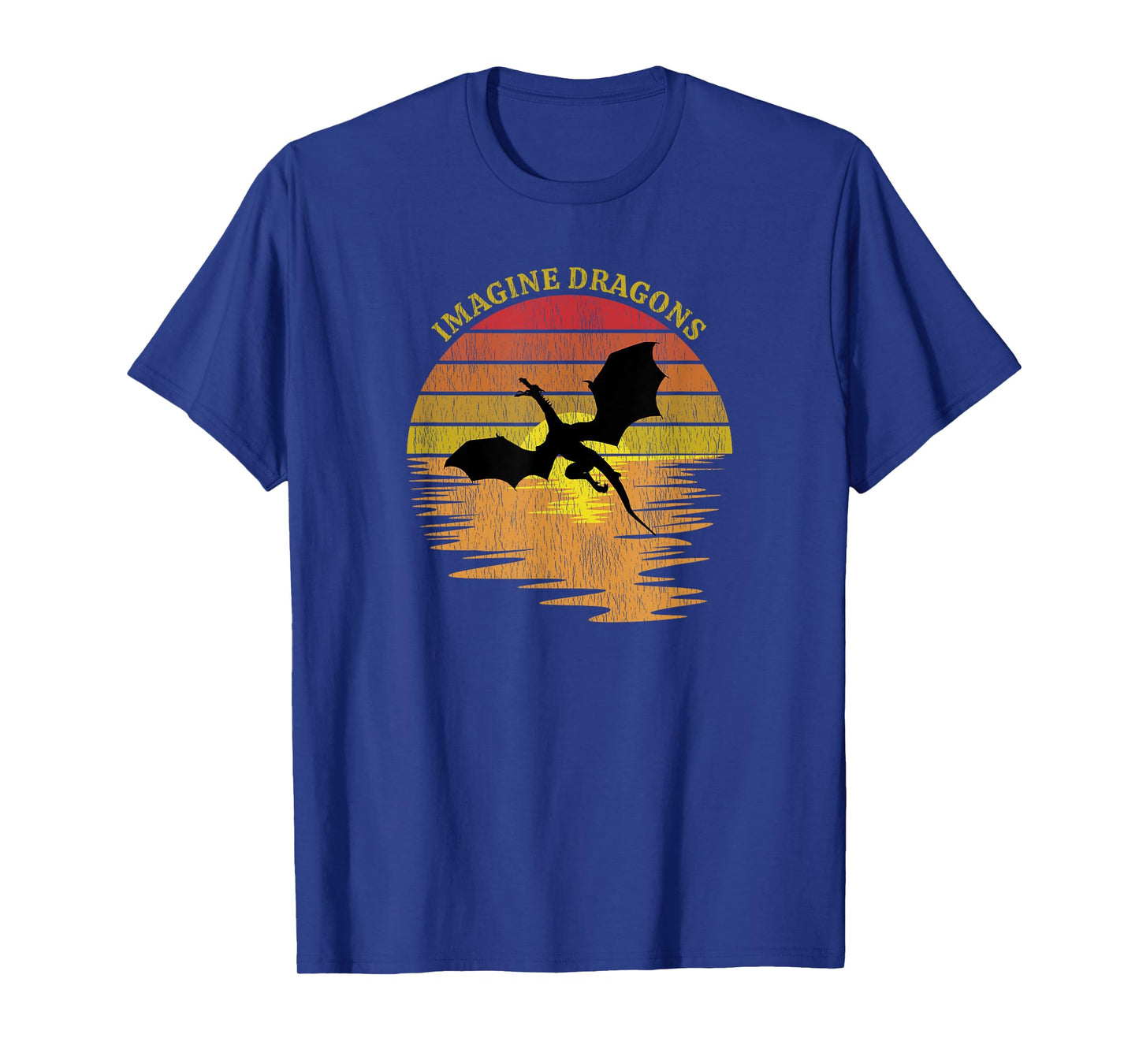 Imagine Magical and Mythical Fantasy Dragons In Sunset T-Shirt