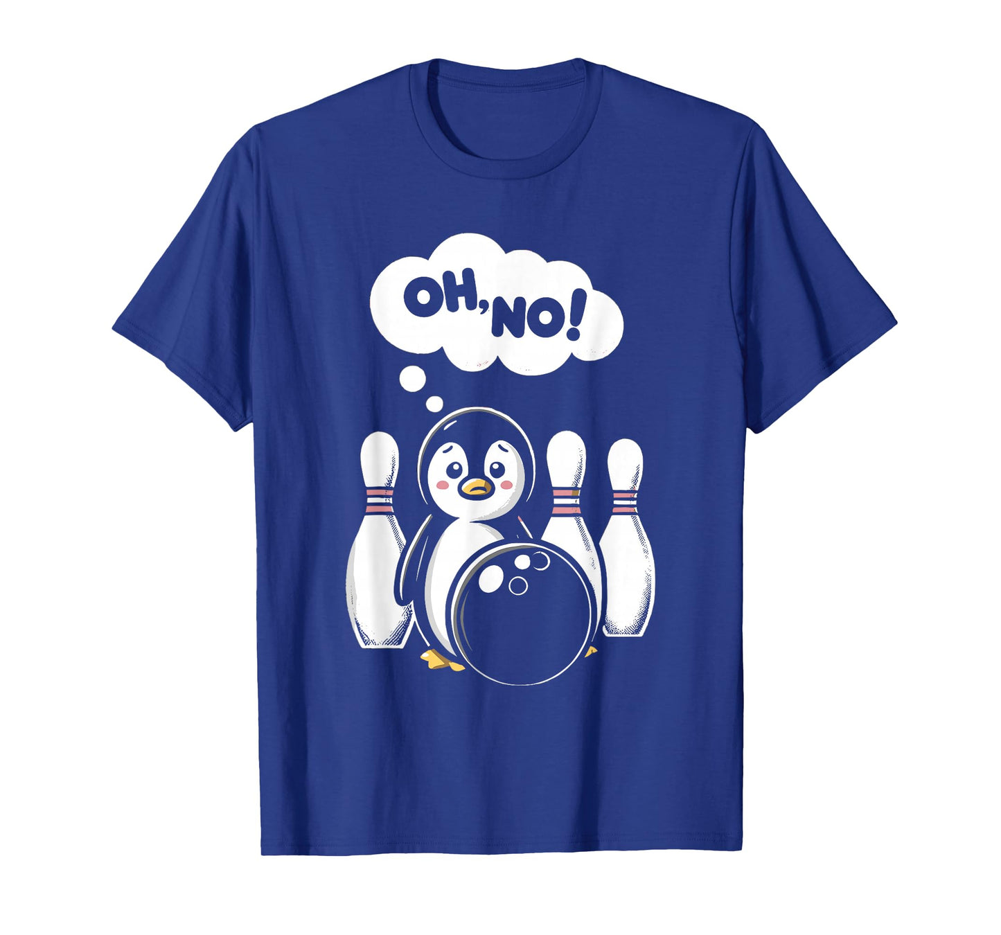 Funny Penguin Bowling Pin Bowler Bowling Player Coach T-Shirt