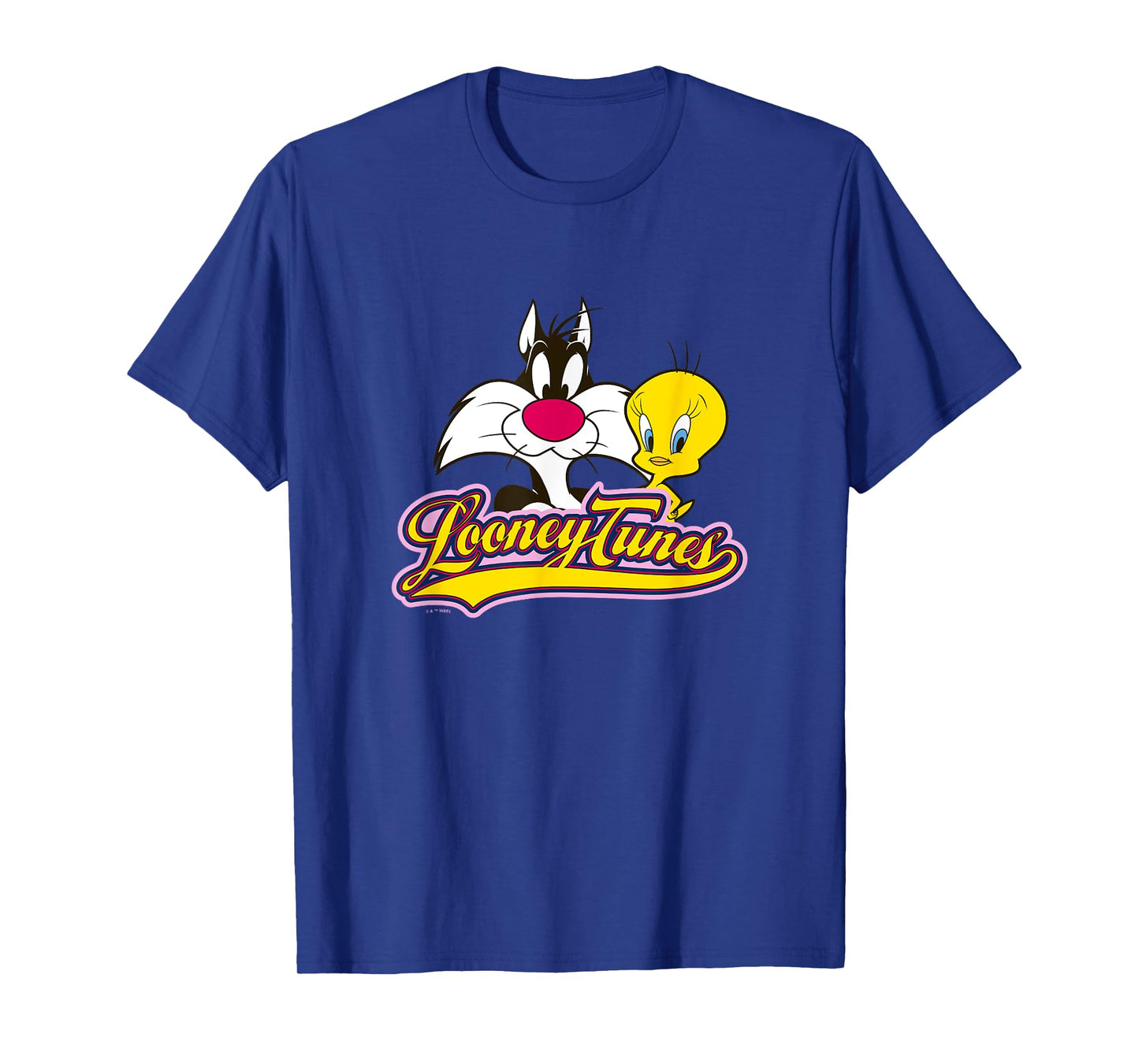 Looney Tunes Sylvester And Tweety Bird Smiling Faces Logo T-Shirt