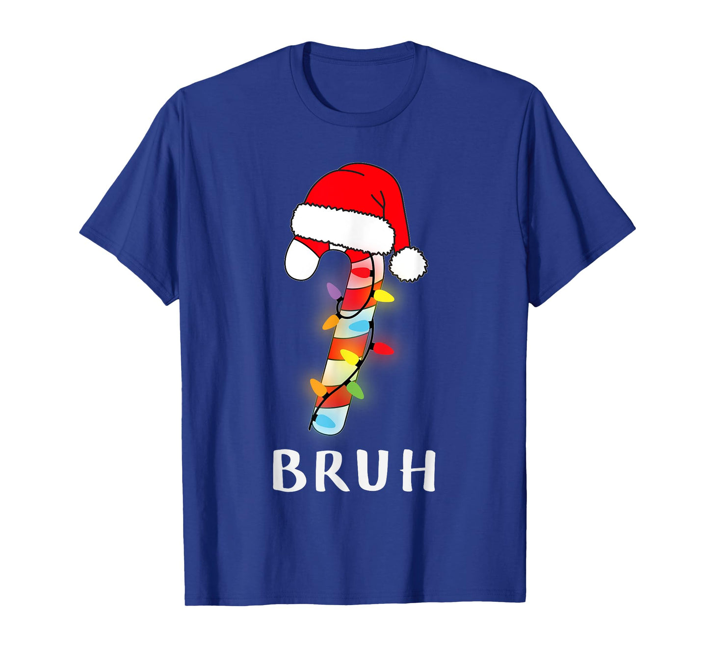 Christmas Candy Cane Crew Bruh, Boy Girl T-Shirt