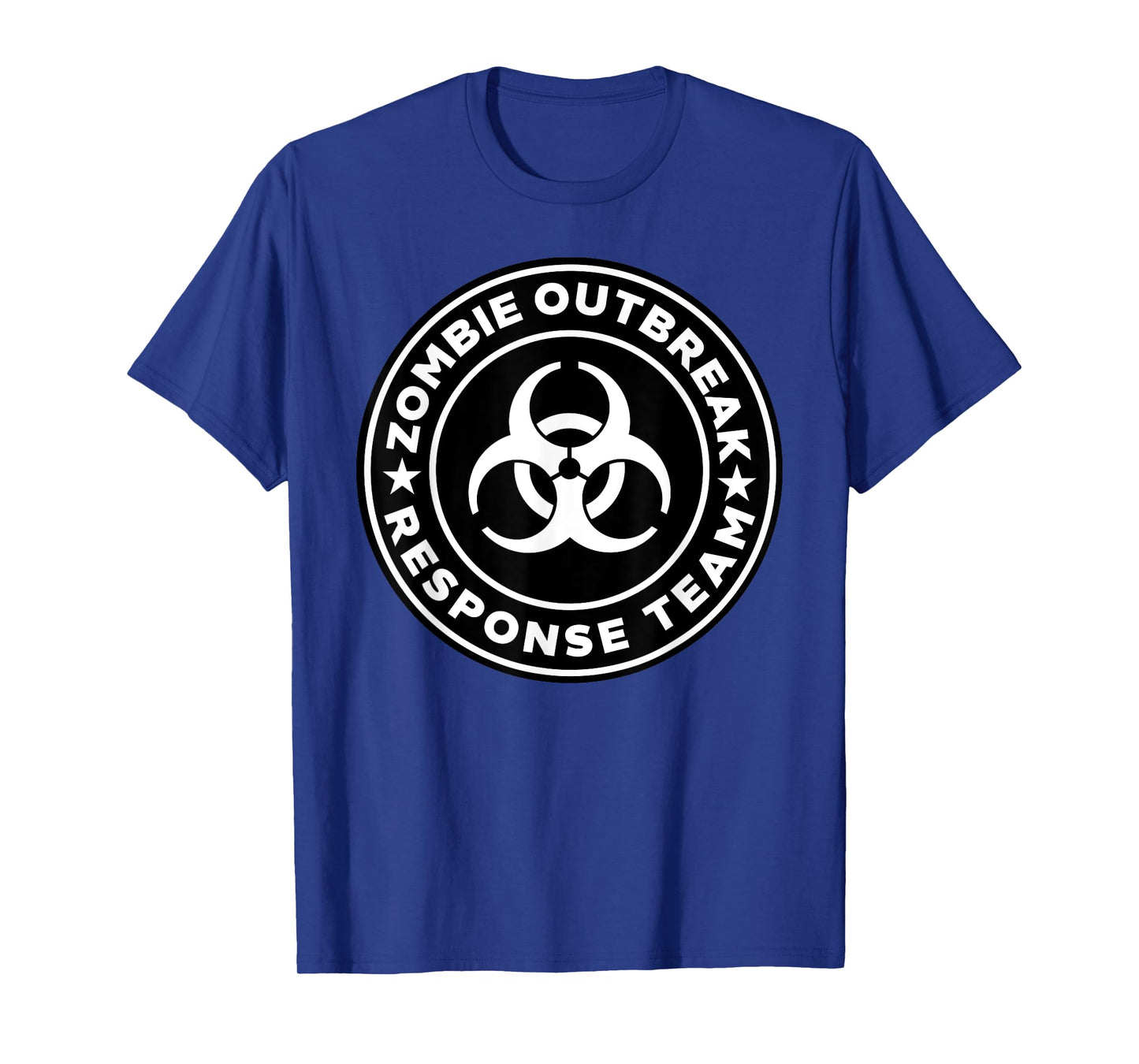 Miftees Halloween Tees Zombie Outbreak Response Team T-Shirt - Men's Black Halloween Zombie T-Shirt - Adult Unisex T-Shirt - Classic Fit Crew Neck Short Sleeve - S