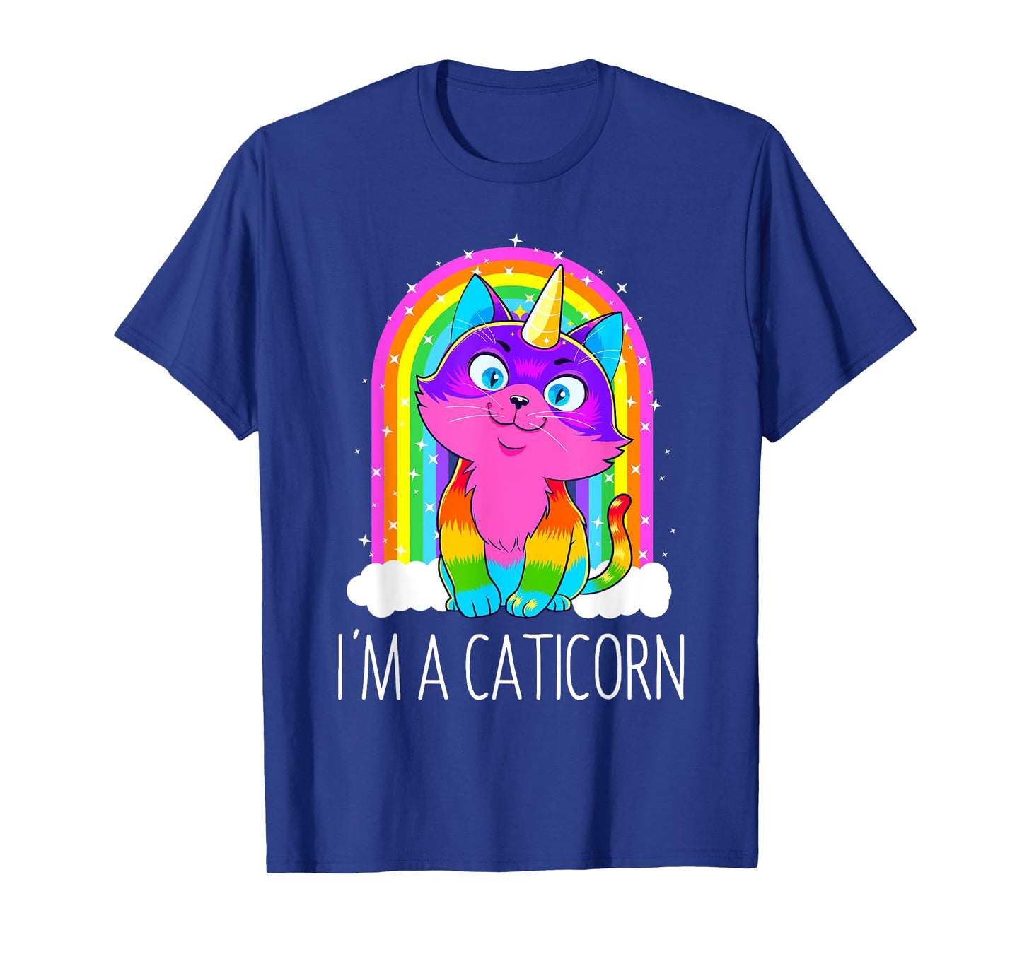 Caticorn Unicorn Cat Girls Women Rainbow Kitty Birthday Gift T-Shirt