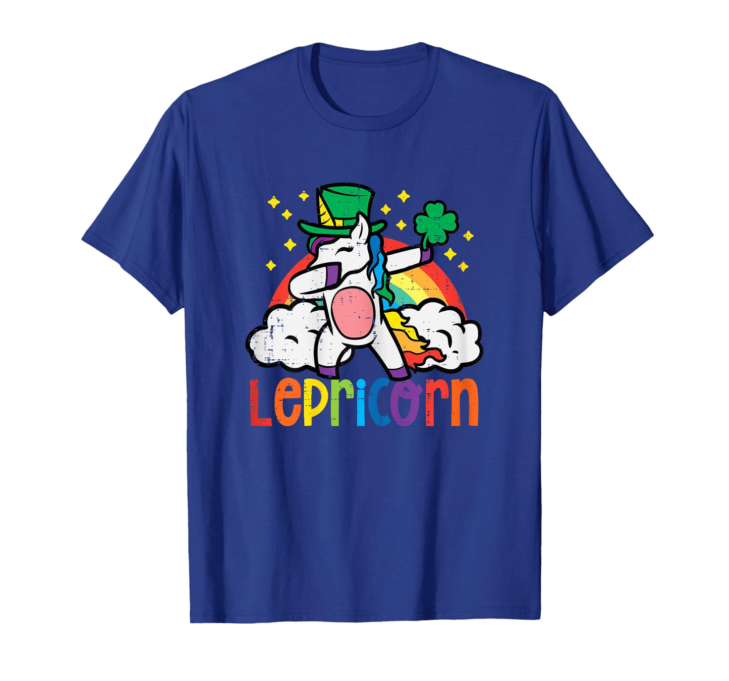 St Patricks Day Unicorn Dab Saint Pattys Lepricorn Girls Kid T-Shirt