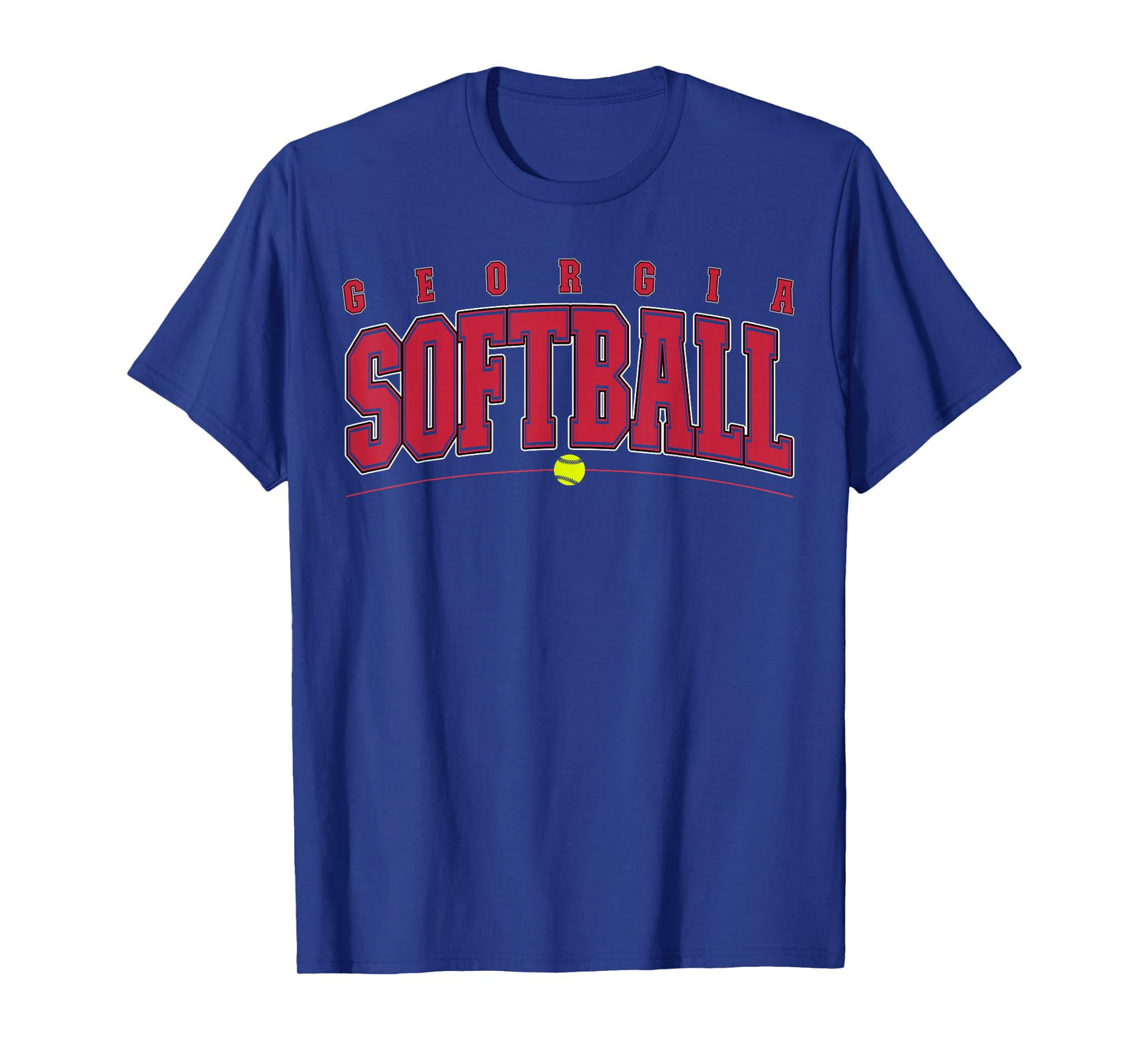 Georgia Softball Vintage Retro Design T-Shirt