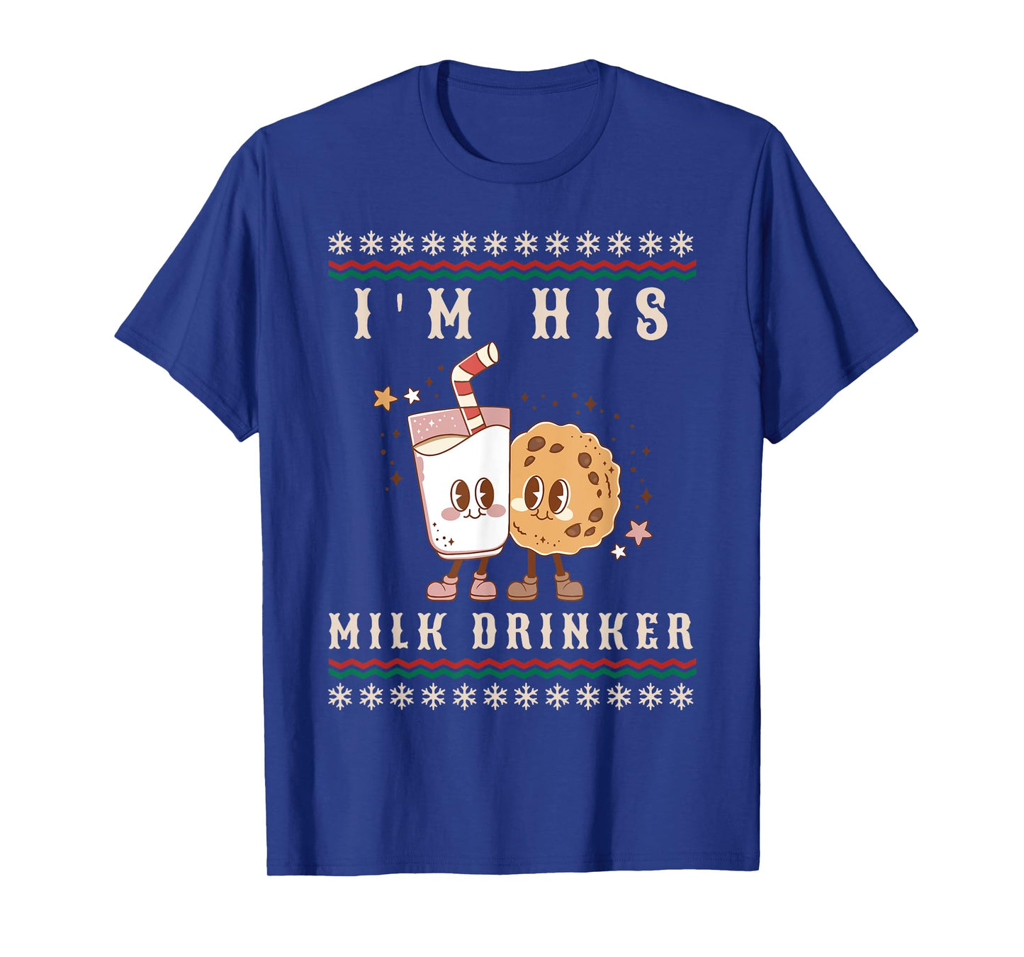 I'm Her Cookie Eater I'm His Milk Drinker Couples Christmas T-Shirt